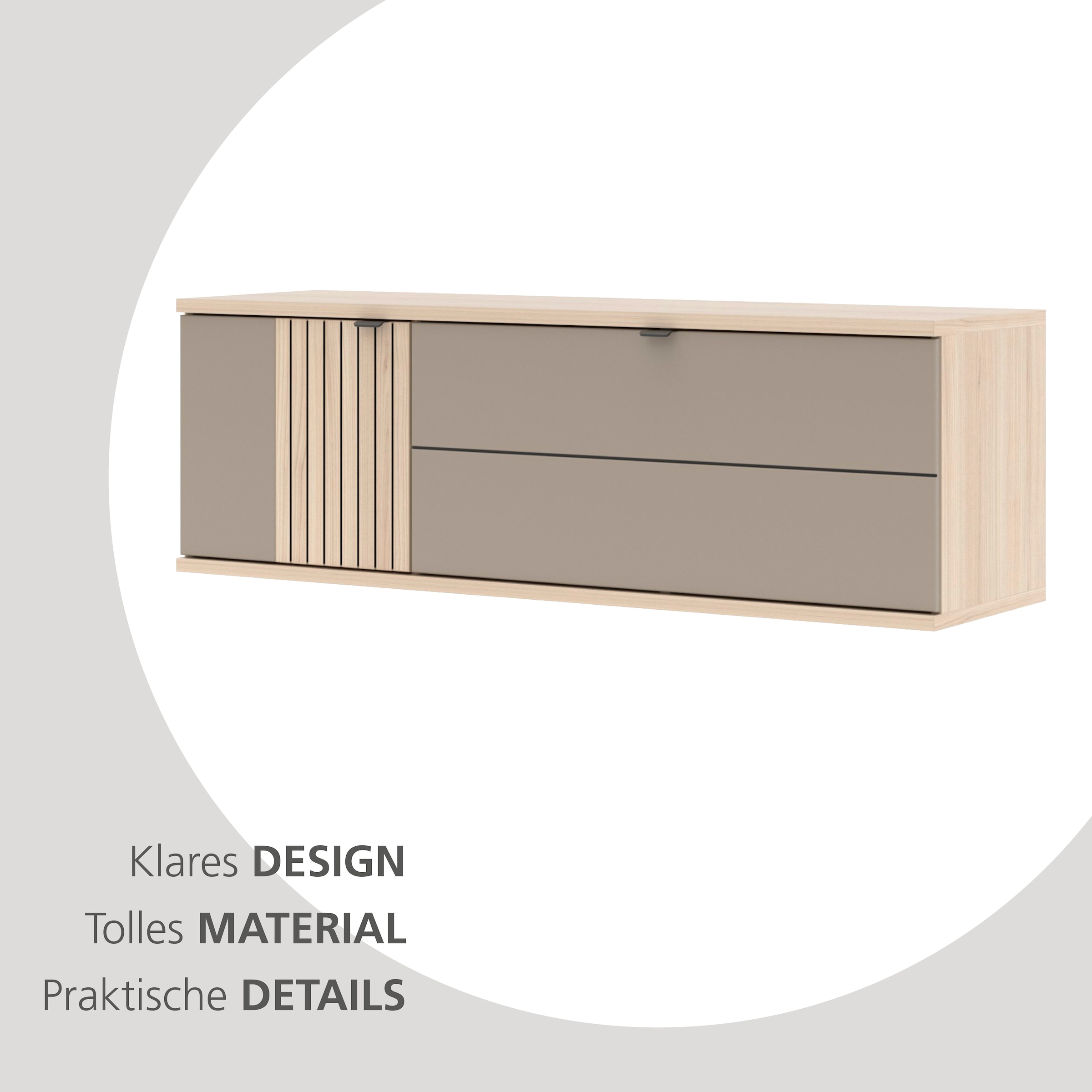 Innostyle Hängeschuhschrank »PISA Hängeschuhschrank« 1 Stk. tlg. Soft Close, AB- Kante, 1 Klappe, 4 Fächer