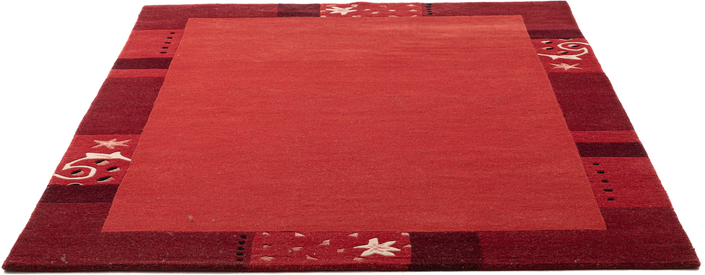 Wollteppich »Royal Ganges«, rechteckig, reine Wolle, mit Bordüre, ideal im Wohnzimmer...