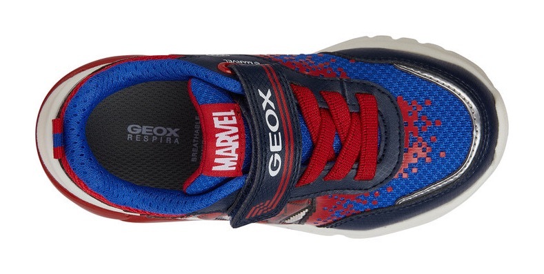 Geox Sneaker »J CIBERDRON BOY F«, mit cooler Blinkfunktion, Freizeitschuh, Halbschuh, Schnürschuh