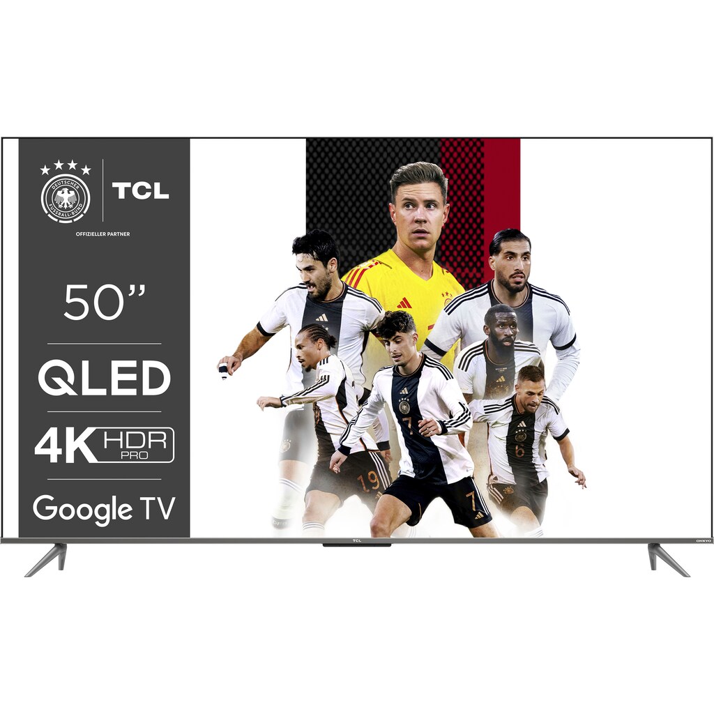 TCL QLED-Fernseher »50C735X2«, 126 cm/50 Zoll, 4K Ultra HD, Smart-TV-Google TV