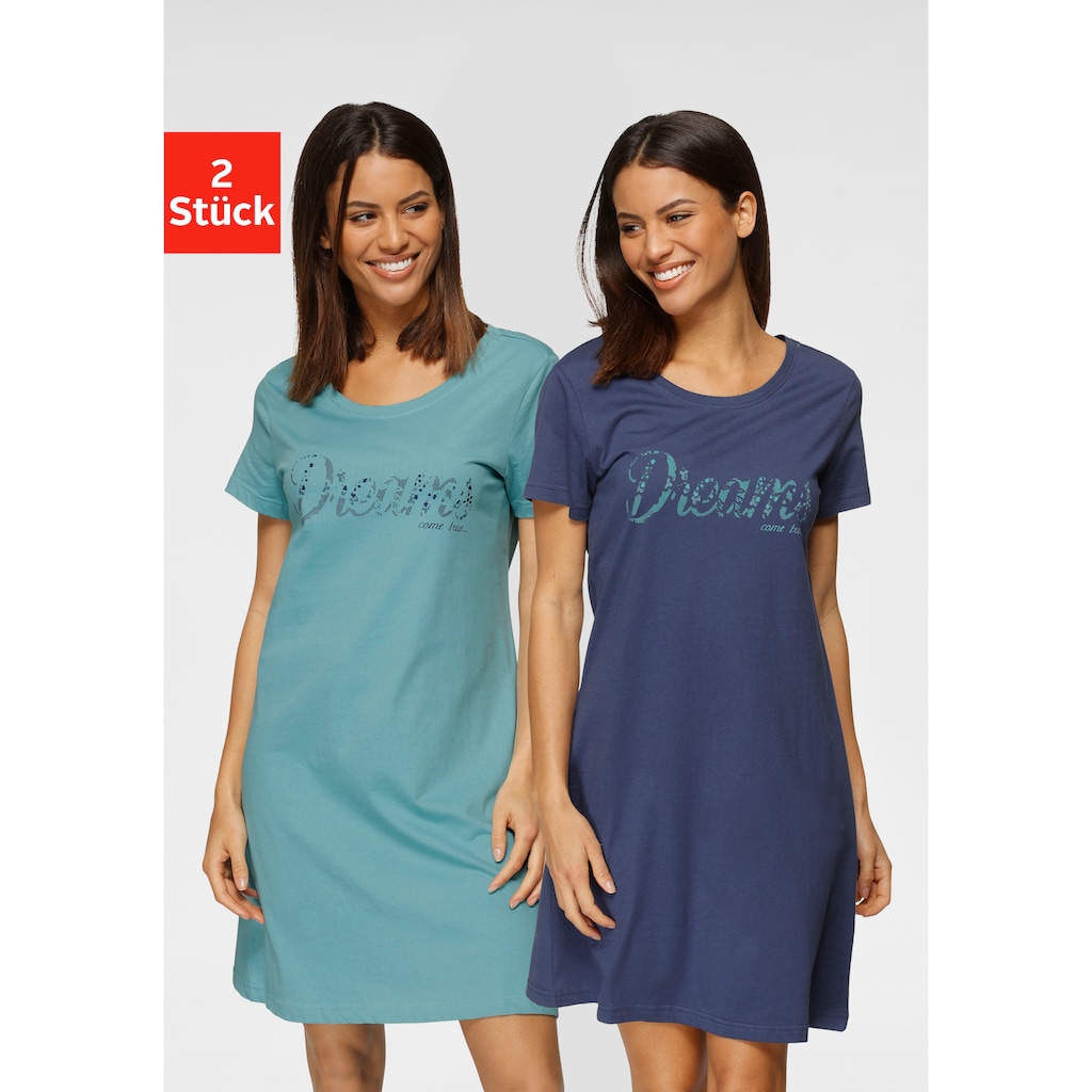 Vivance Dreams Sleepshirt, (2er-Pack)