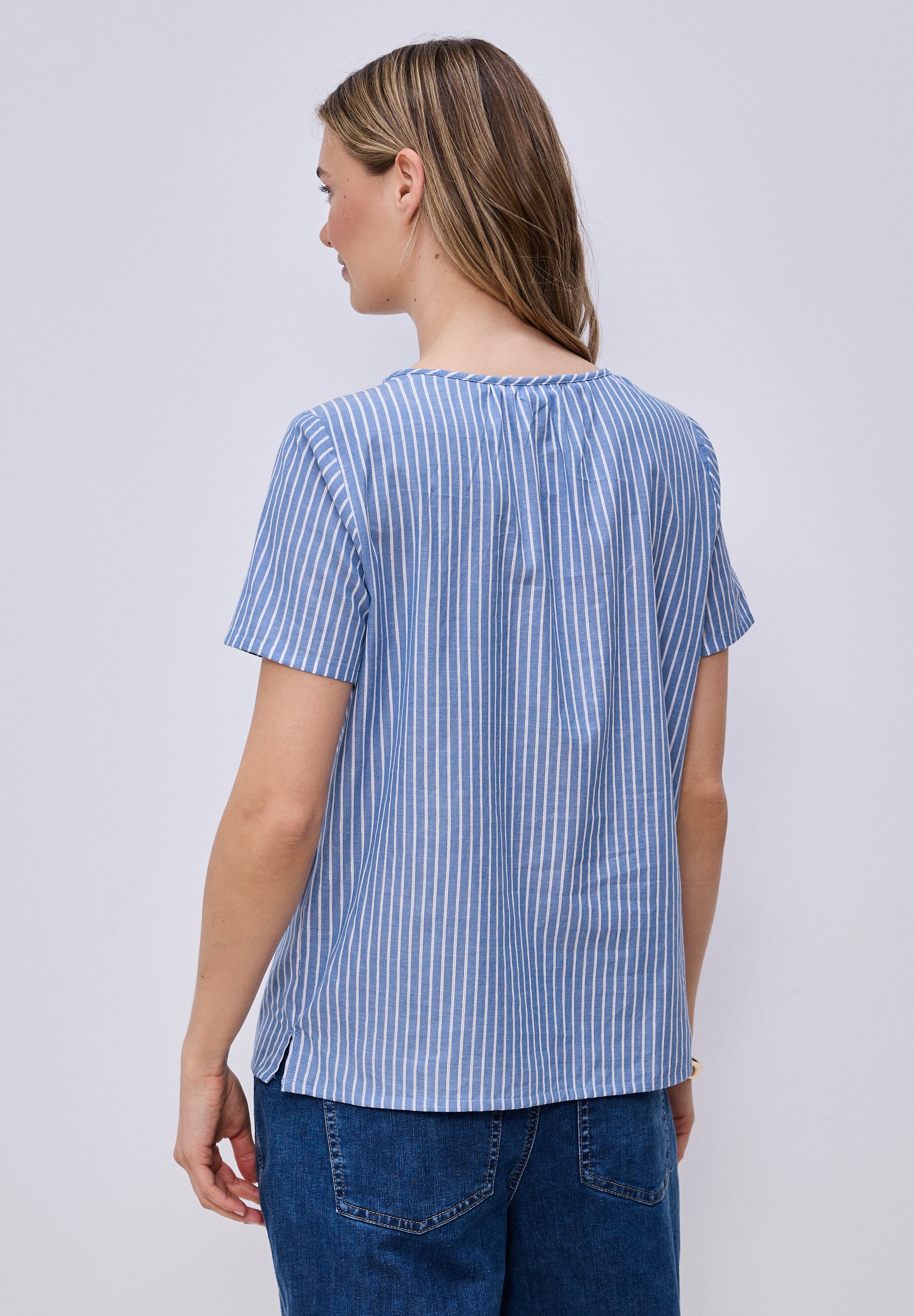 STREET ONE Shirtbluse mit Streifen Muster