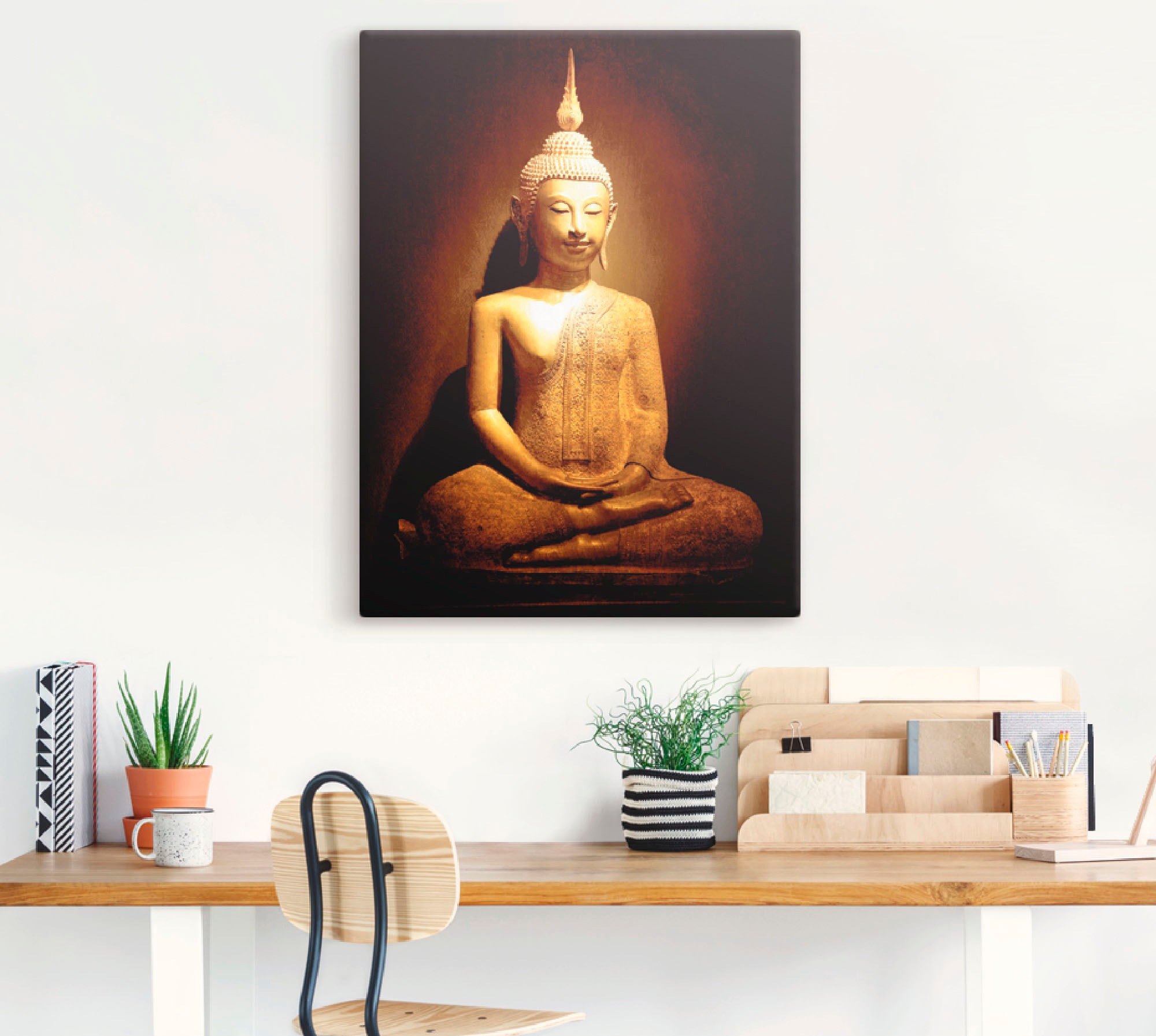 Artland Leinwandbild »Erleuchtet« Religion 1 Stk. tlg. auf Holzrahmen gespannt