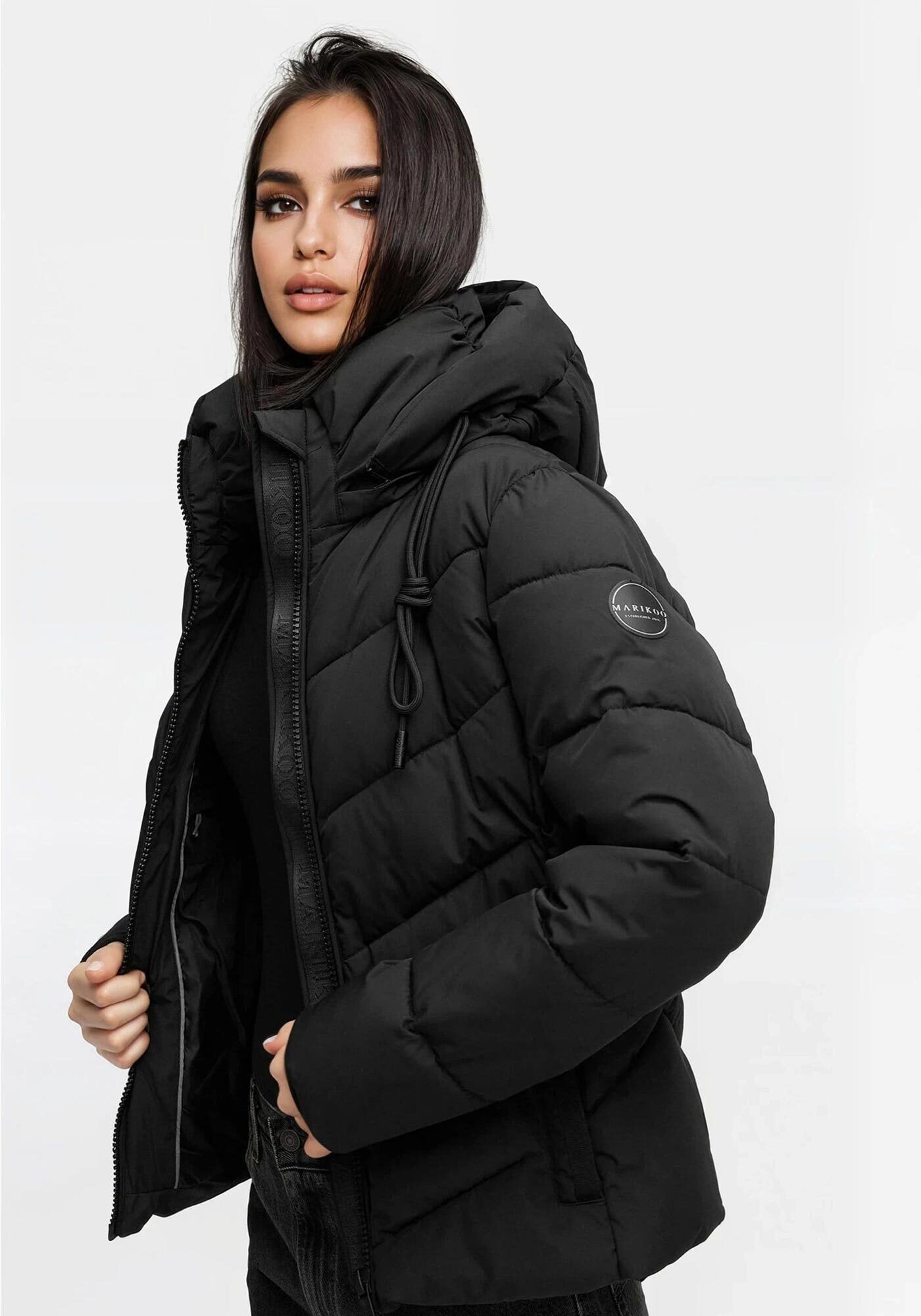 Marikoo Winterjacke »Marikoo Sahnemausii Damen Winter Steppjacke N091«