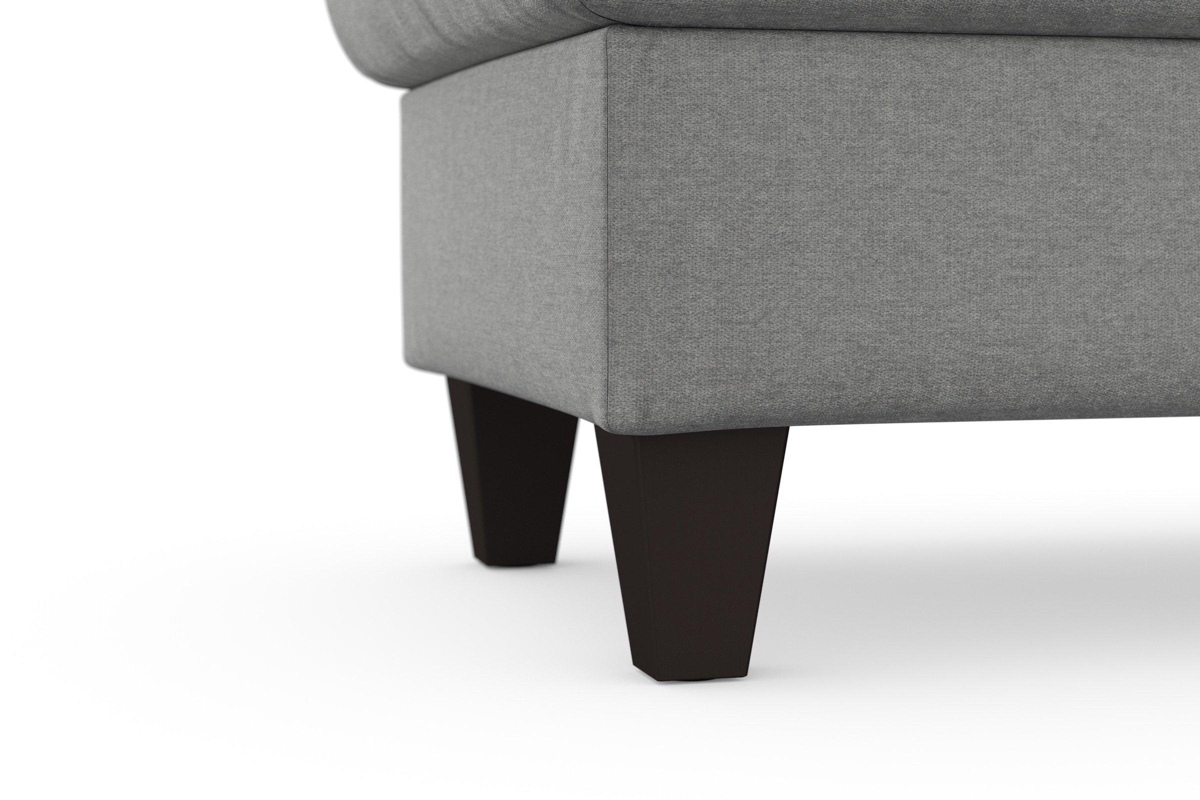 sit&more Stauraumhocker »Farö« mit Stauraum und Federkern und wengefarbenen Füßen