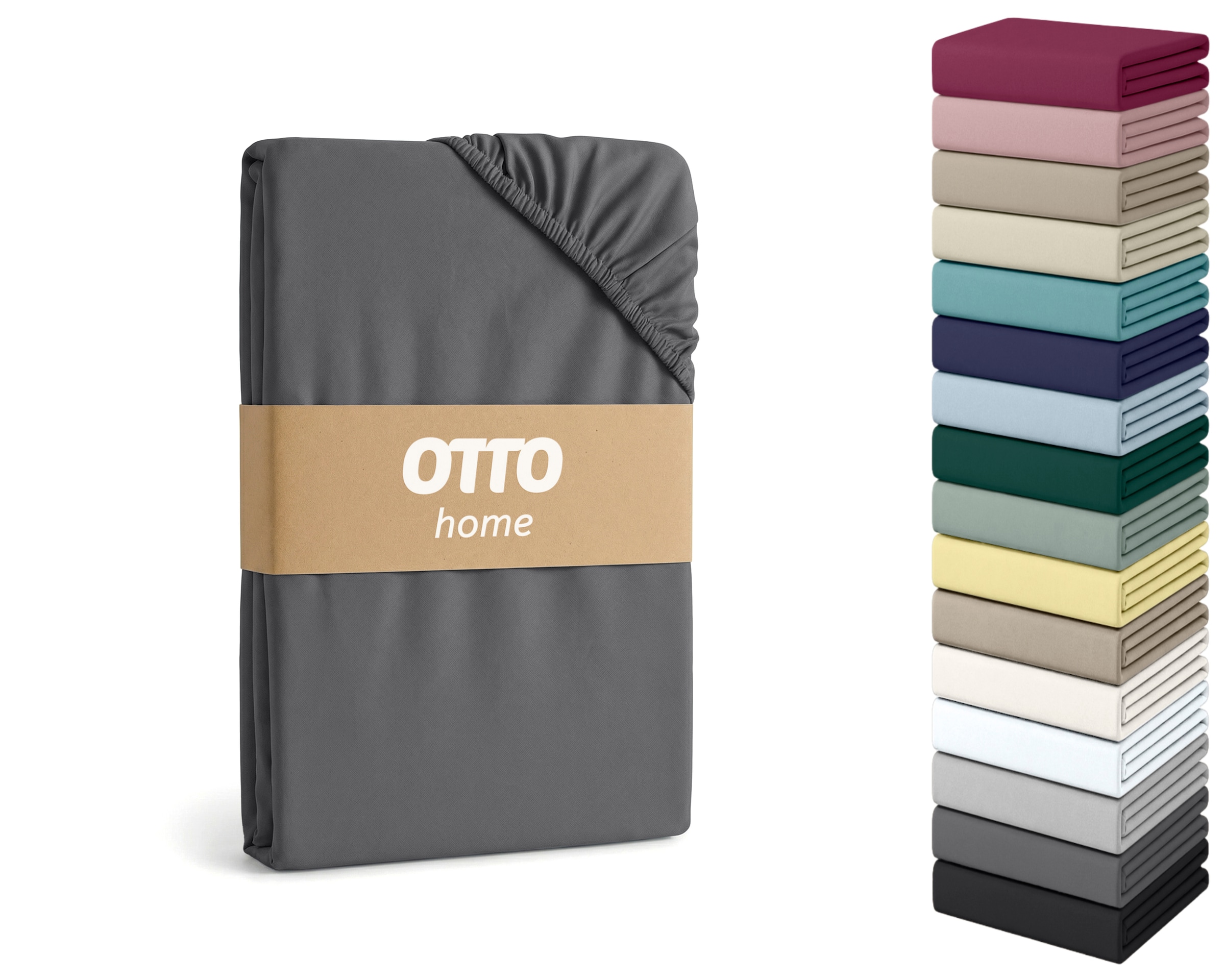 OTTO home Spannbettlaken »Cremona für Matratzen bis 30 cm Höhe« NEU! 96% Baumwolle & 4% Elasthan, in Basic, Komfort & Premium Qualität