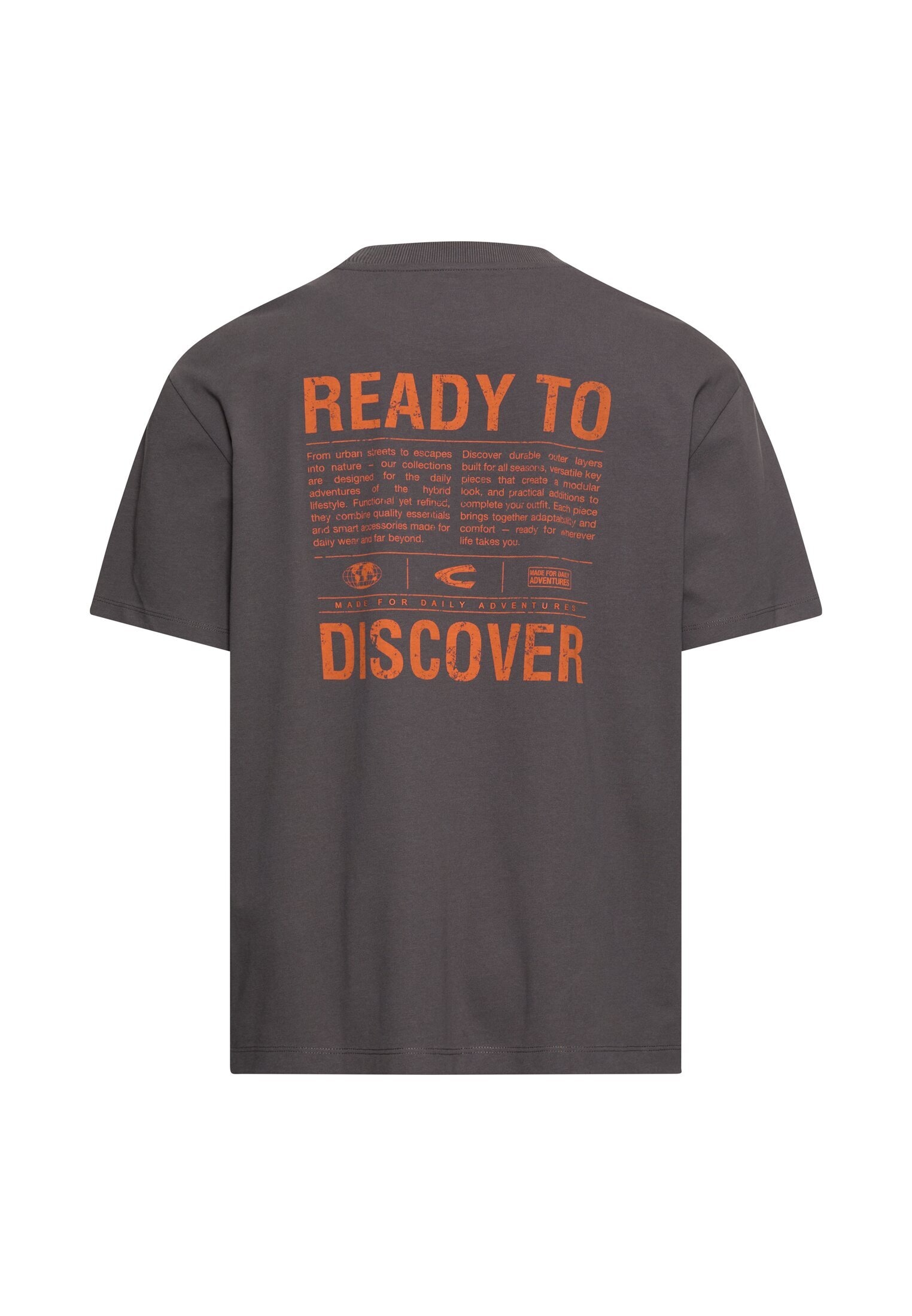 camel active Kurzarmshirt Rundhalsshirt mit großem Frontprint