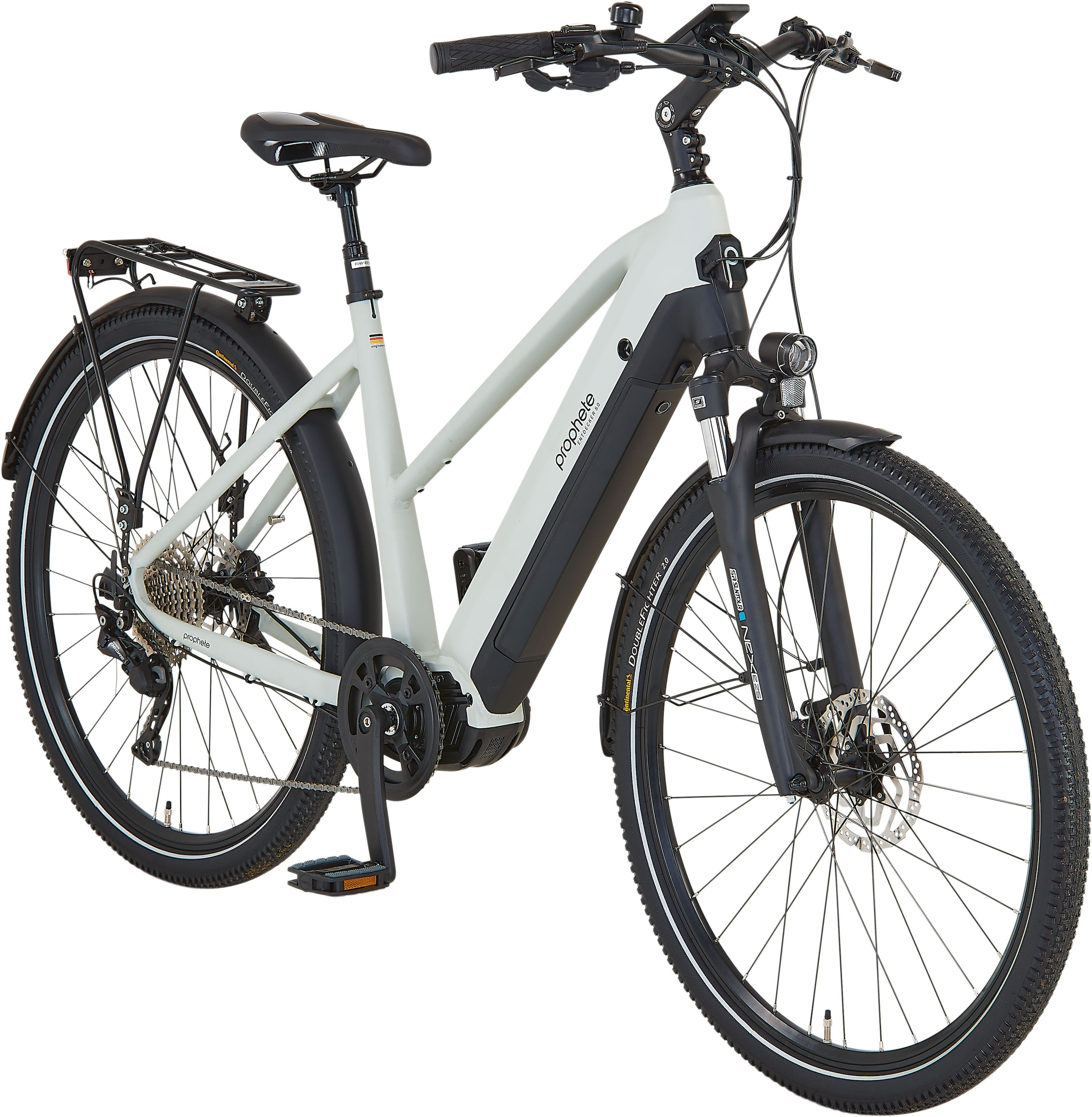 Prophete »Entdecker 5.0« 10 Gang Shimano Deore Schaltwerk Kettenschaltung Mittelmotor 250 W Pedelec, Elektrofahrrad für Damen