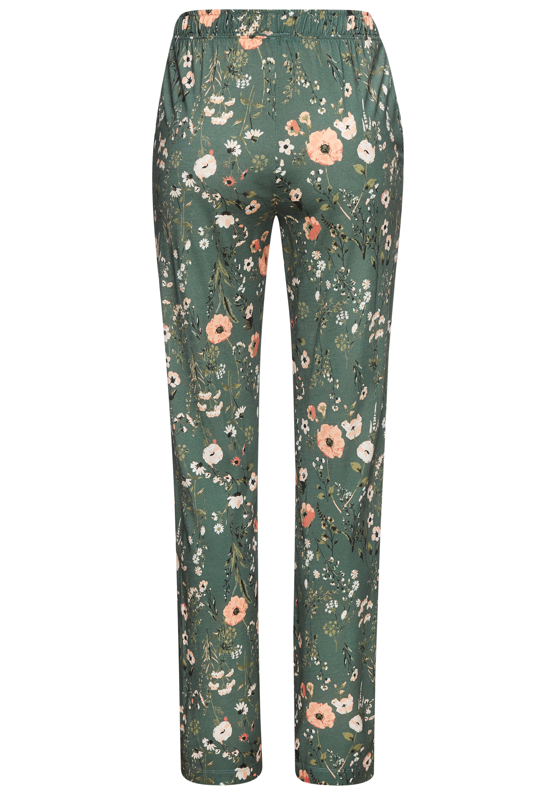 LASCANA Pyjama 2-teilig, 2 tlg. mit schönem Blumenmuster