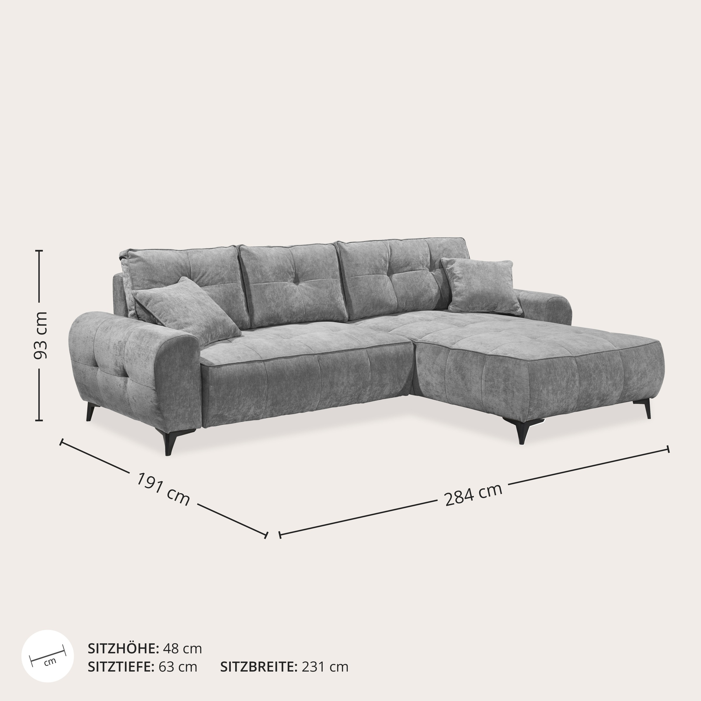 ED EXCITING DESIGN Ecksofa »Elisa«