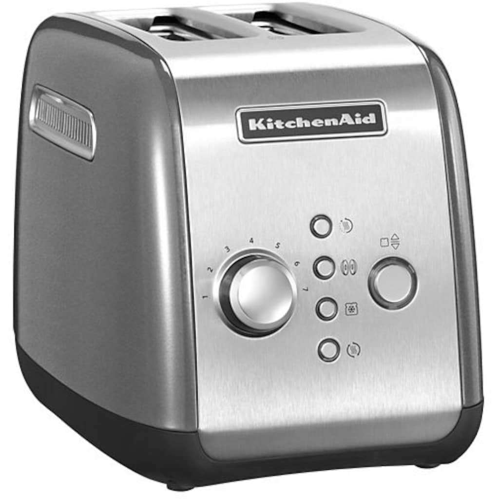 KitchenAid Toaster »5KMT221ECU CONTOUR SILVER«, 2 kurze Schlitze, für 2 Scheiben, 1100 W