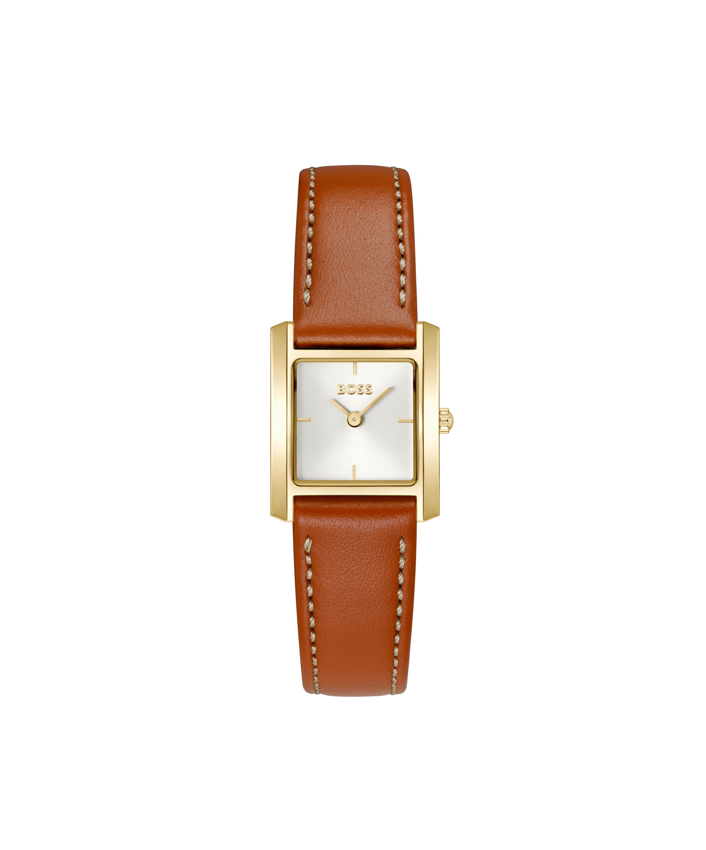 BOSS Quarzuhr »LUCY SCALA« Armbanduhr, Damenuhr, Lederarmband, analog