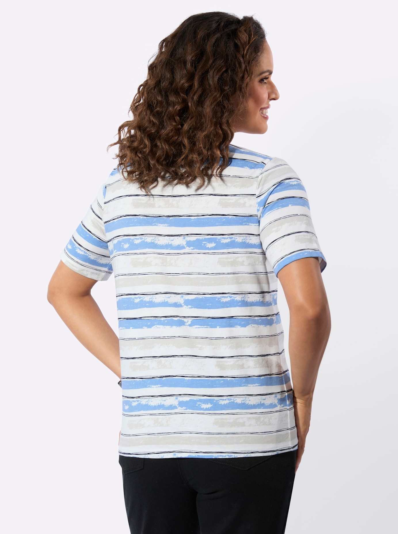 Casual Looks Kurzarmshirt »Ringelshirt« 1 tlg.