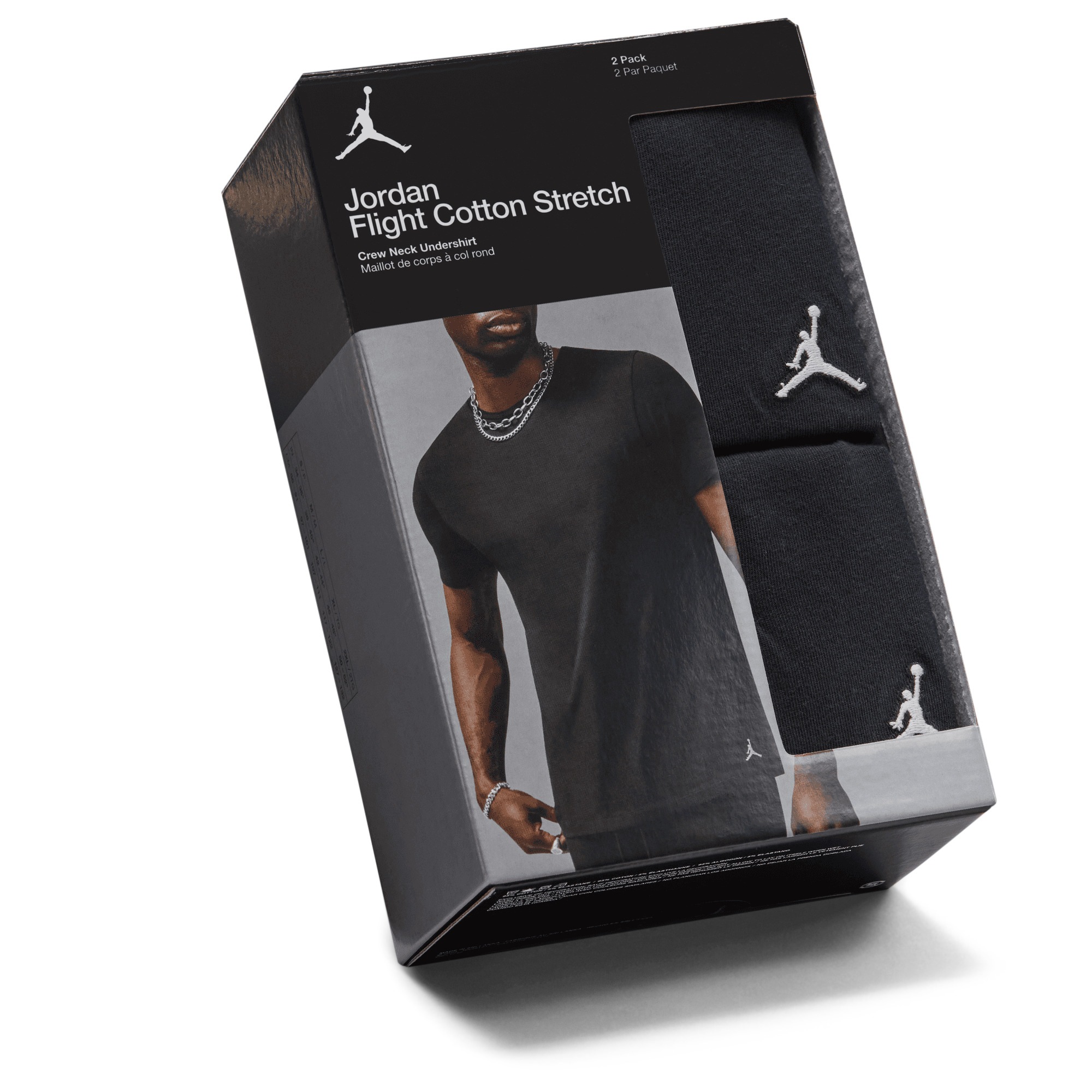 Jordan T-Shirt »JHM FLIGHT BASE TEE 2PK« Packung, 2 sportlicher Stil, für Arbeit, Fitnessstudio und Freizeit