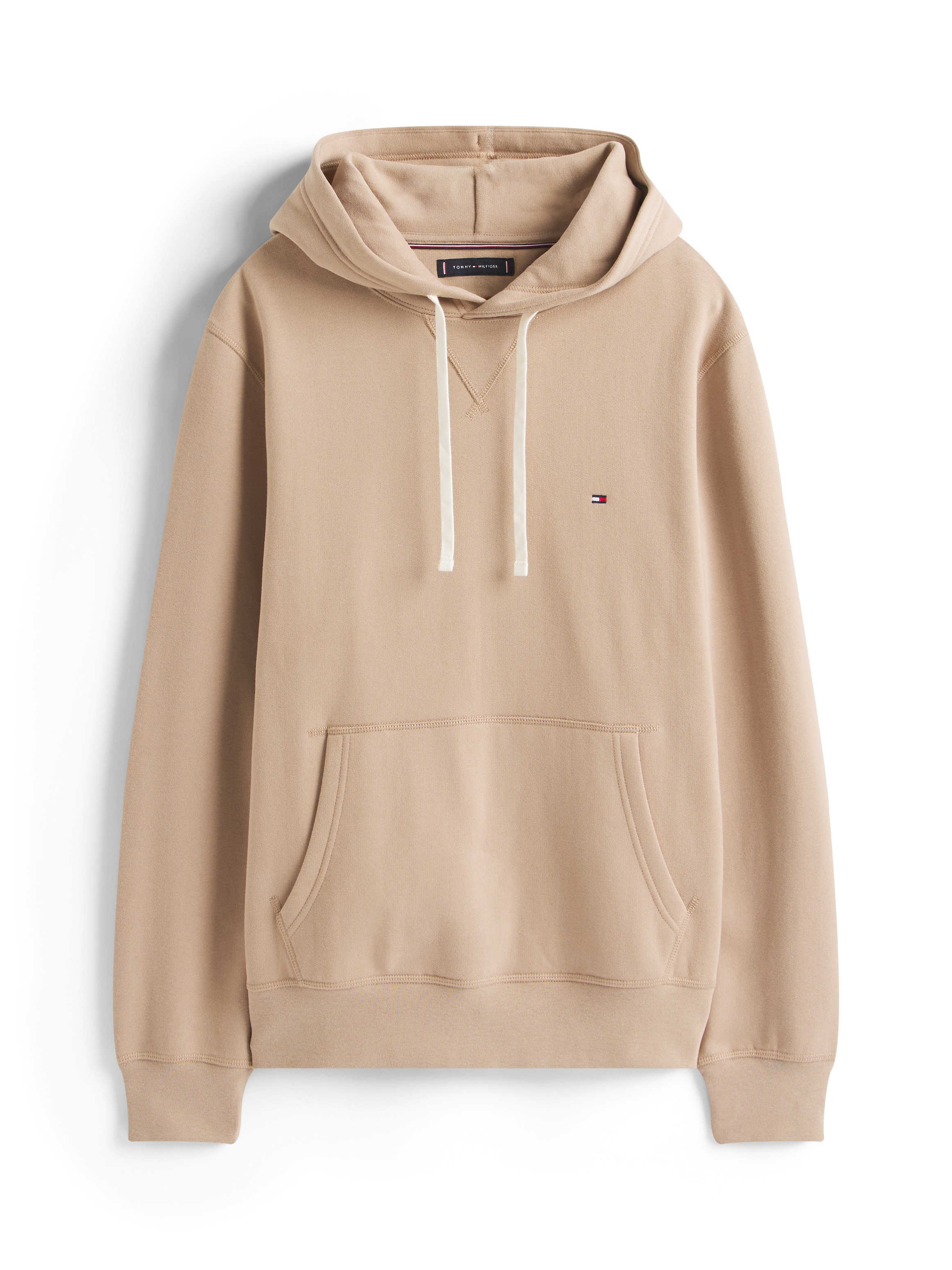 Tommy Hilfiger Hoodie »ESS SEASONAL FLEECE HOODY mit Kapuze und Kängurutasche«, unifarben, casual, regular fit, Baumwollmix, Kapuze