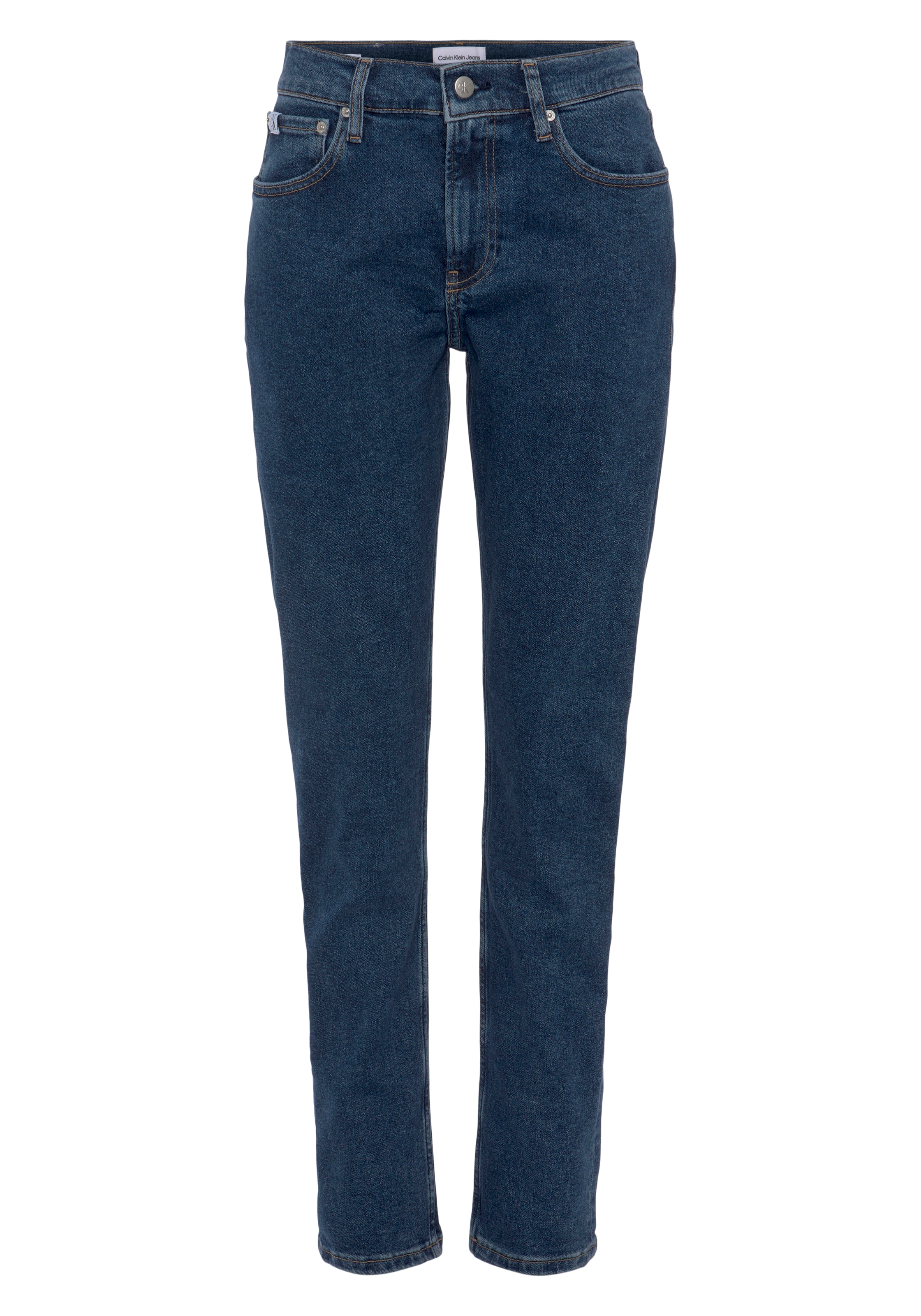 Calvin Klein Jeans Tapered-fit-Jeans »SLIM TAPER«, mit Leder-Badge