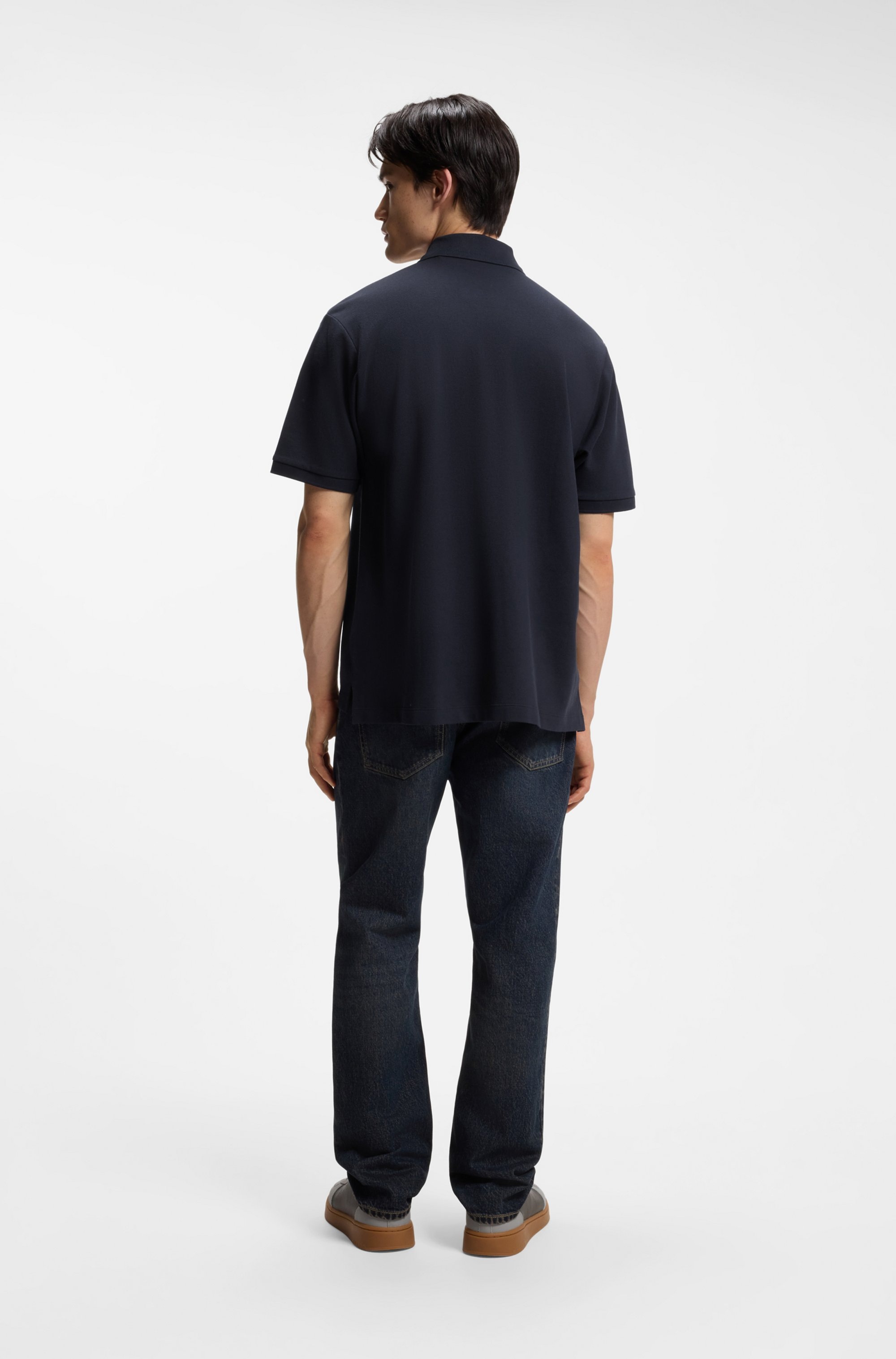 HUGO Poloshirt »Nolitos« Polokragen, Loose Fit, reine Baumwolle