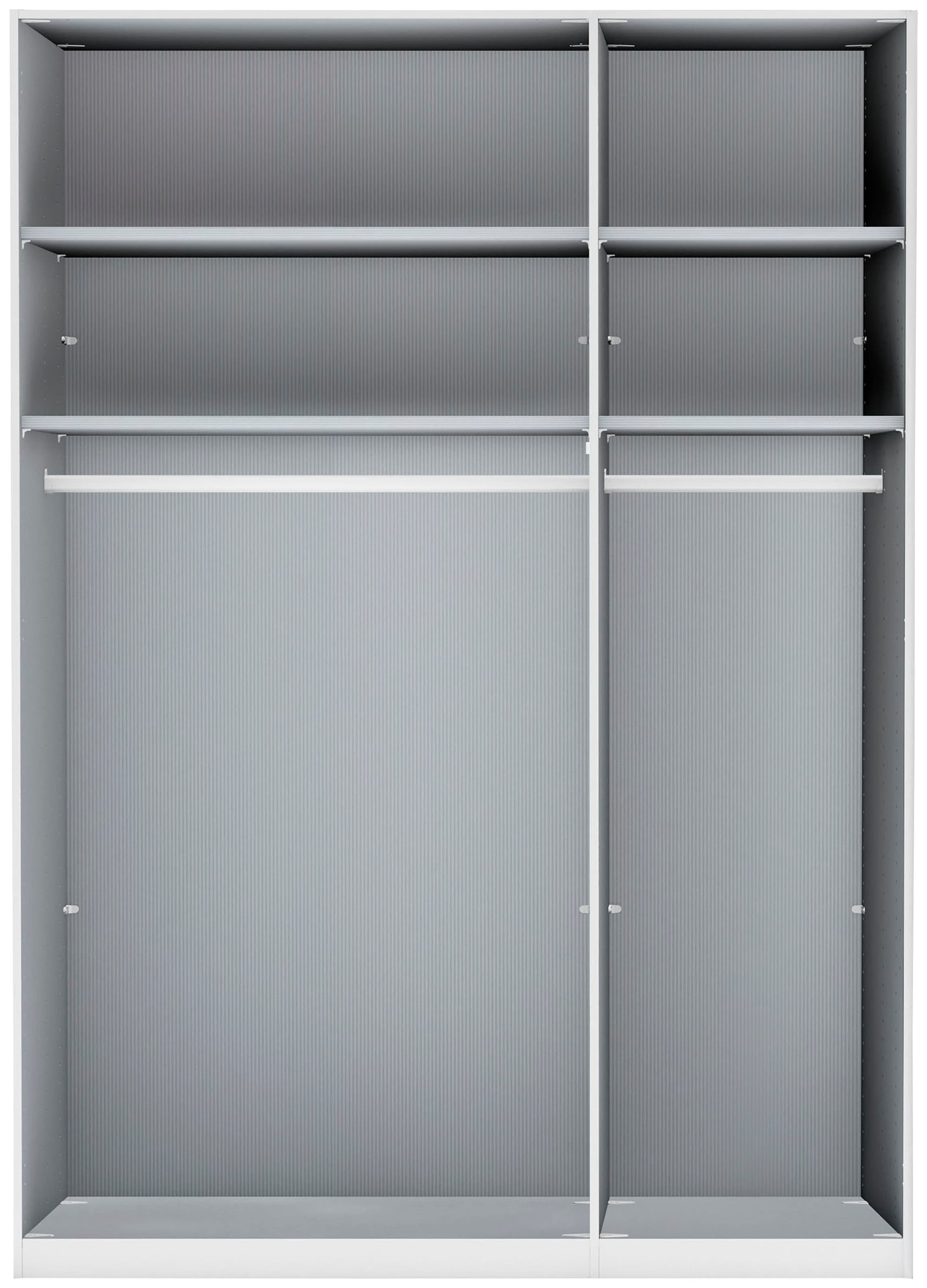 WIEMANN Kleiderschrank »Monaco, Made in Germany, edle Glasfront, in verschiedenen Farben,« hochwertige Beschlägen inkl. Dämpfung