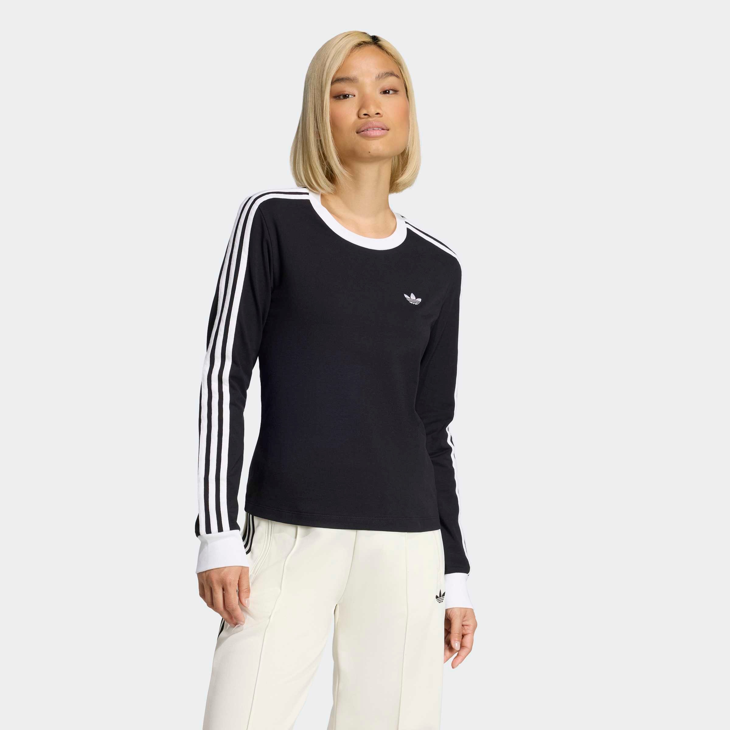 adidas Originals Langarmshirt »3-STREIFEN LANGÄRMLIGES, SCHMAL GESCHNITTEN«