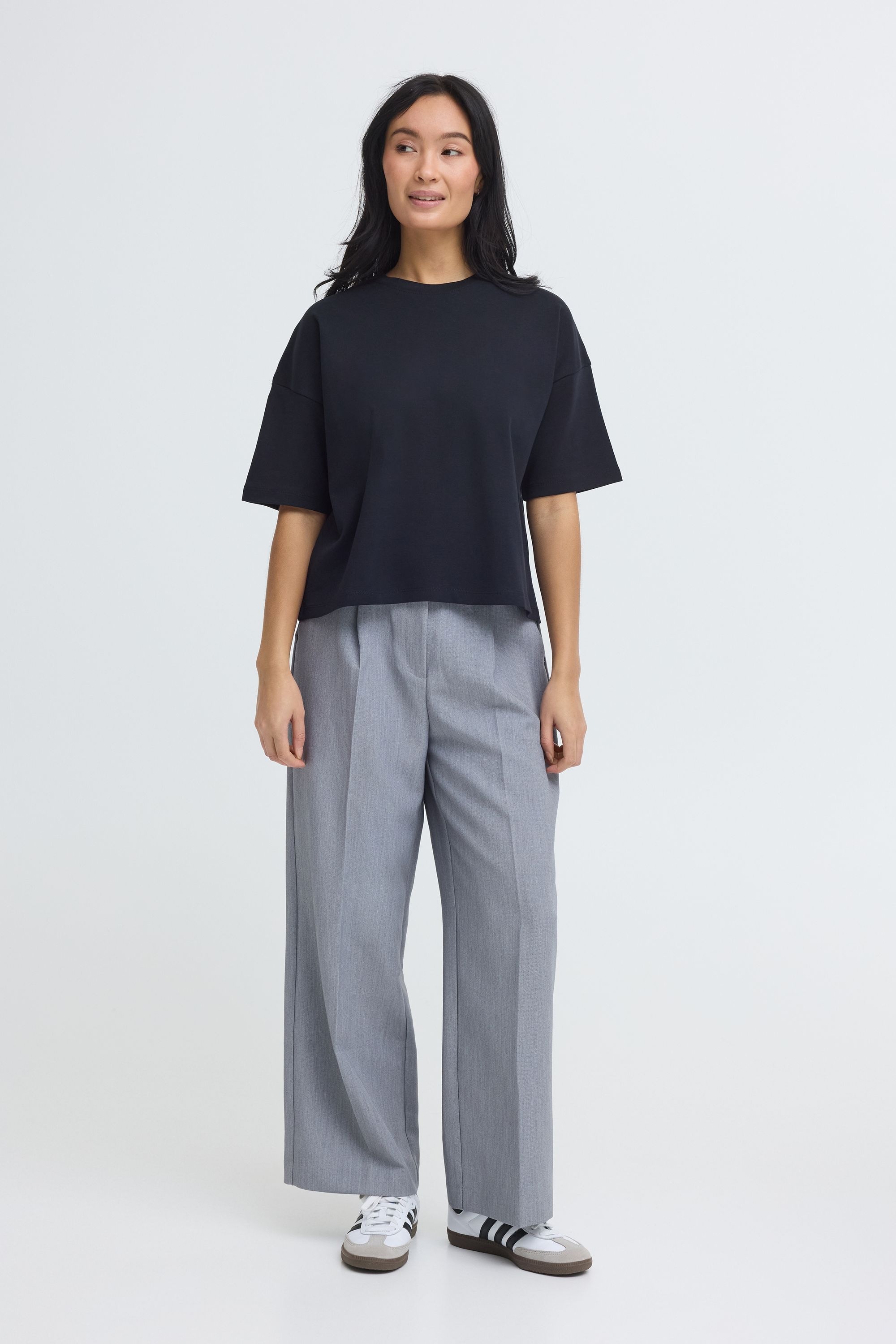 OXMO Rundhalsshirt »Rundhalsshirt OXNSandy Crop Boxy«