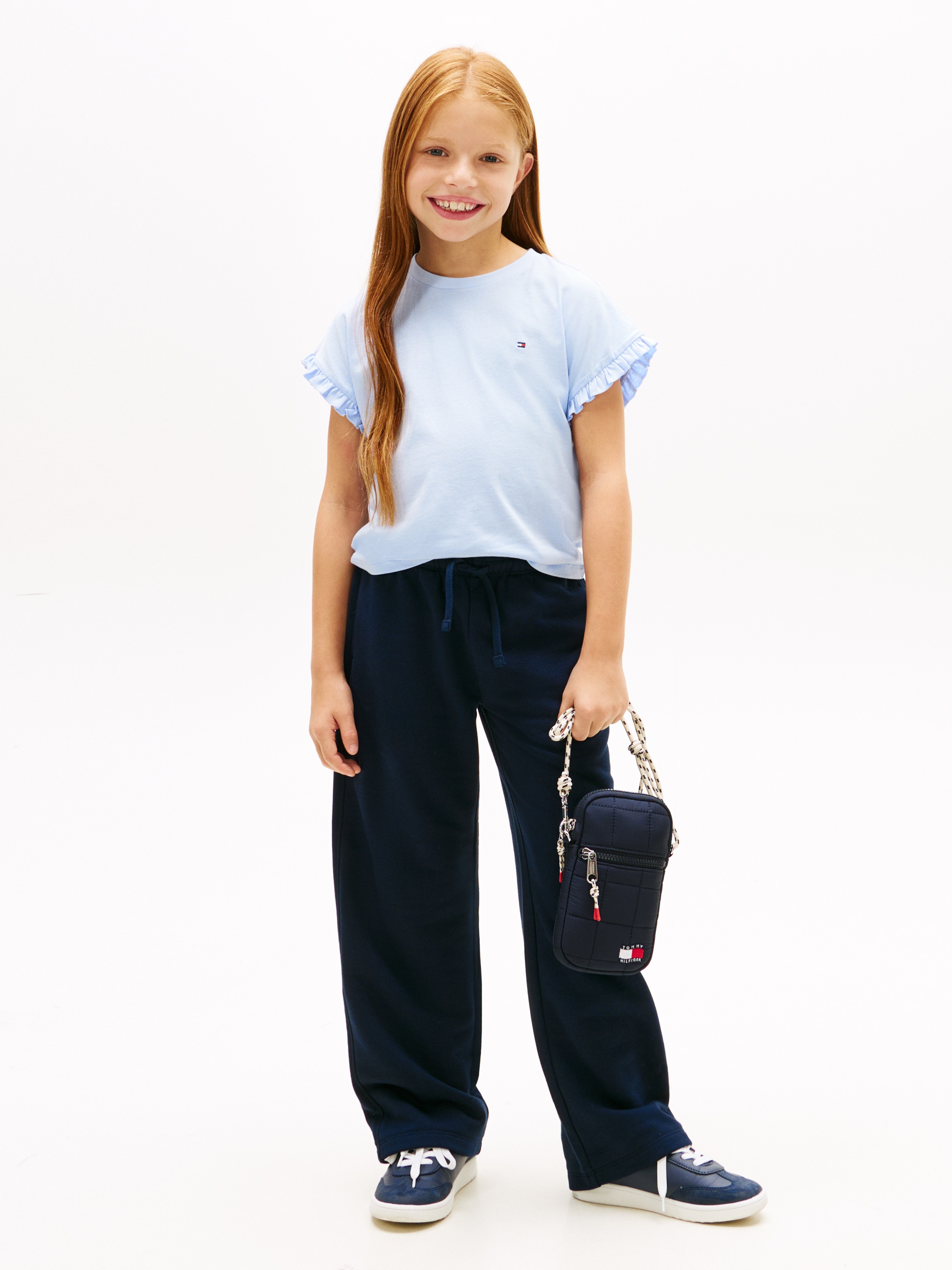 Tommy Hilfiger T-Shirt »ESSENTIAL TOP SHORT SLEEVE« Kinder bis 16 Jahre, mit Rüschen, relaxed fit