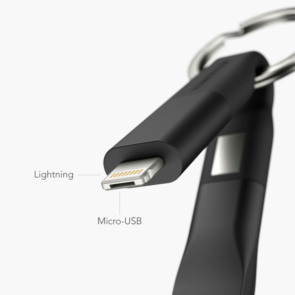 VONMÄHLEN Laptop-Kabel »High Six Cable«, Micro-USB-Lightning, USB Typ A-USB-C