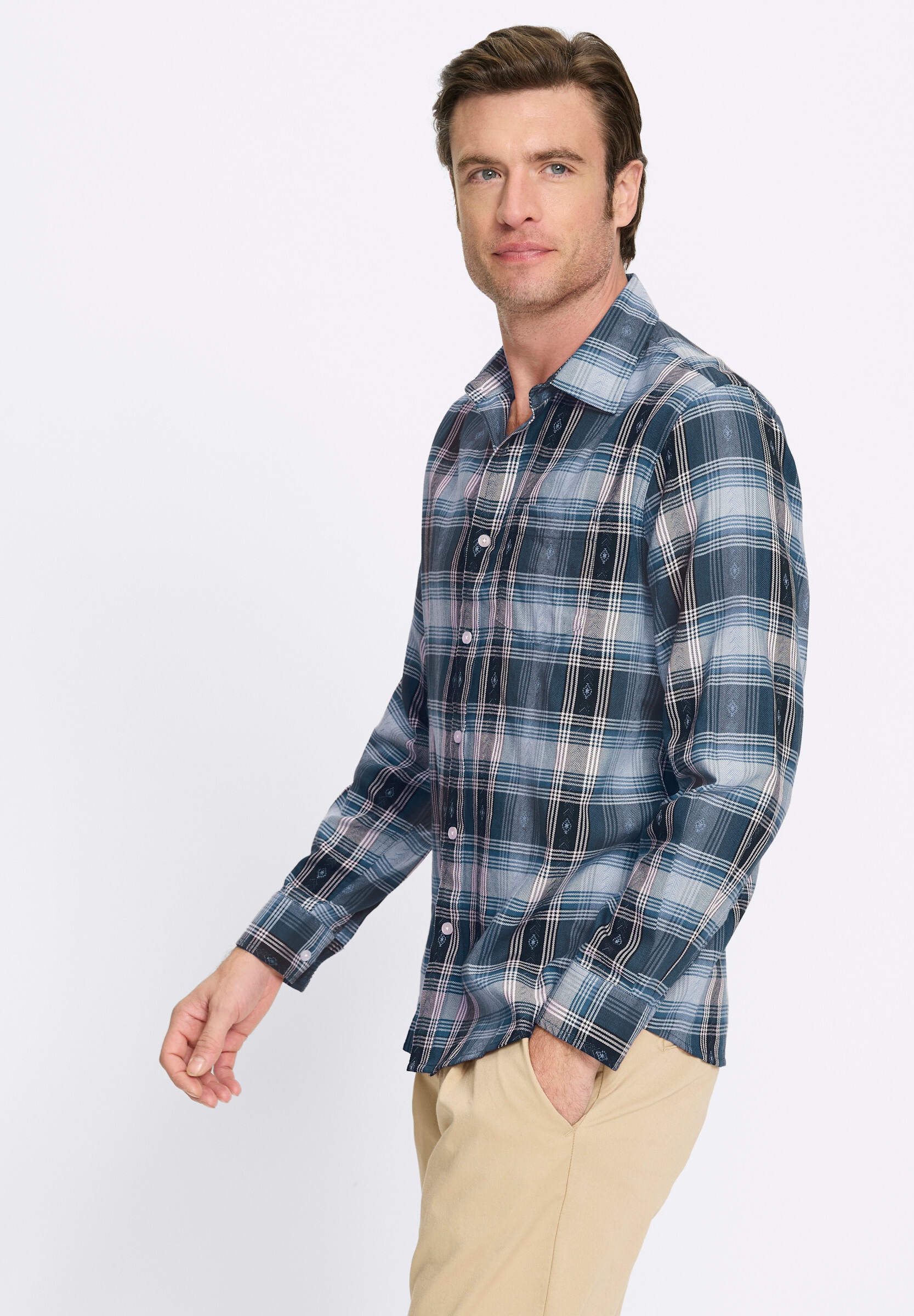 Witt Outdoorhemd »Langarm-Hemd Langarmhemd mit Tracht-Elementen«