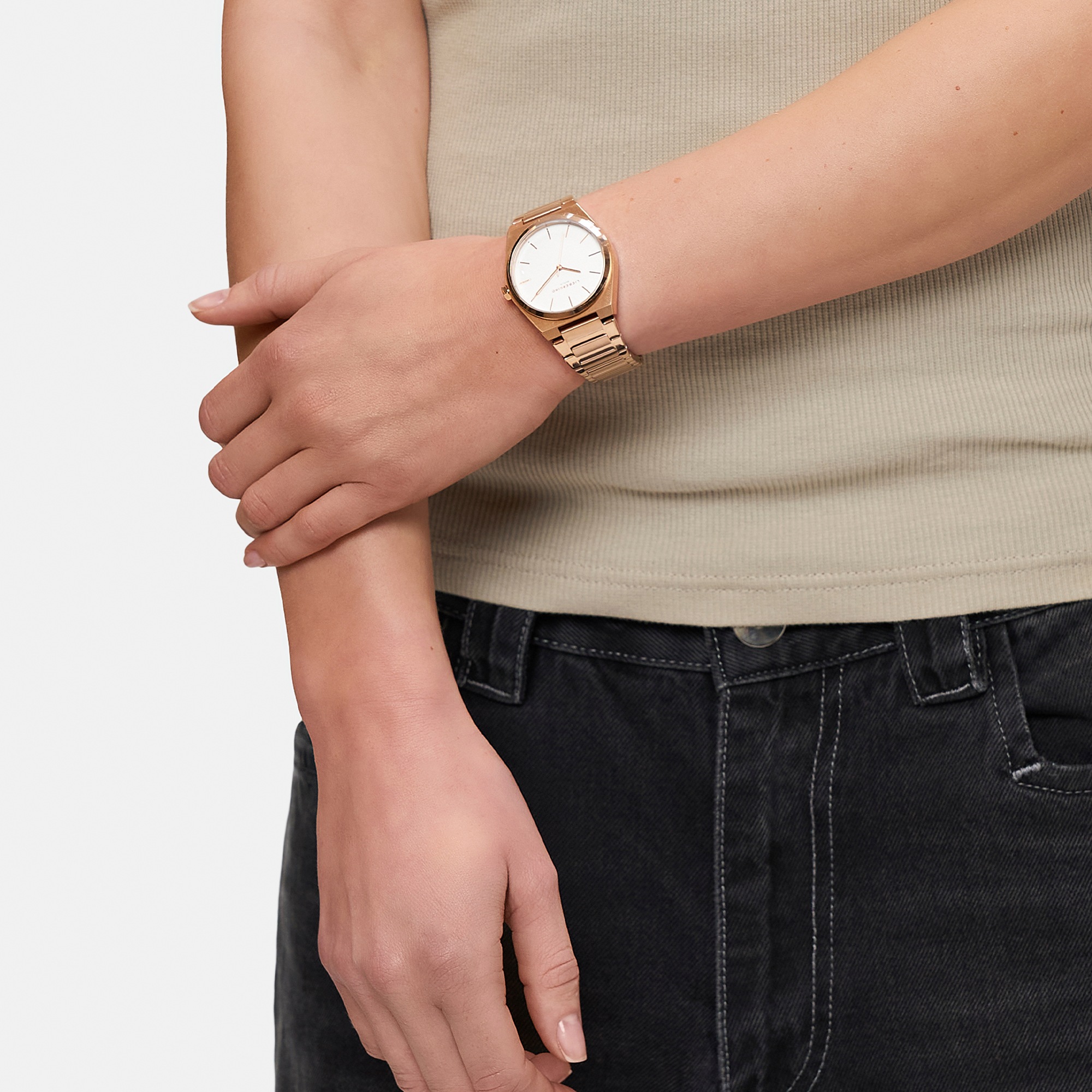 Liebeskind Berlin Quarzuhr »Minimalist 48 mm« Armbanduhr, Damenuhr, Herrenuhr, Edelstahlarmband, analog