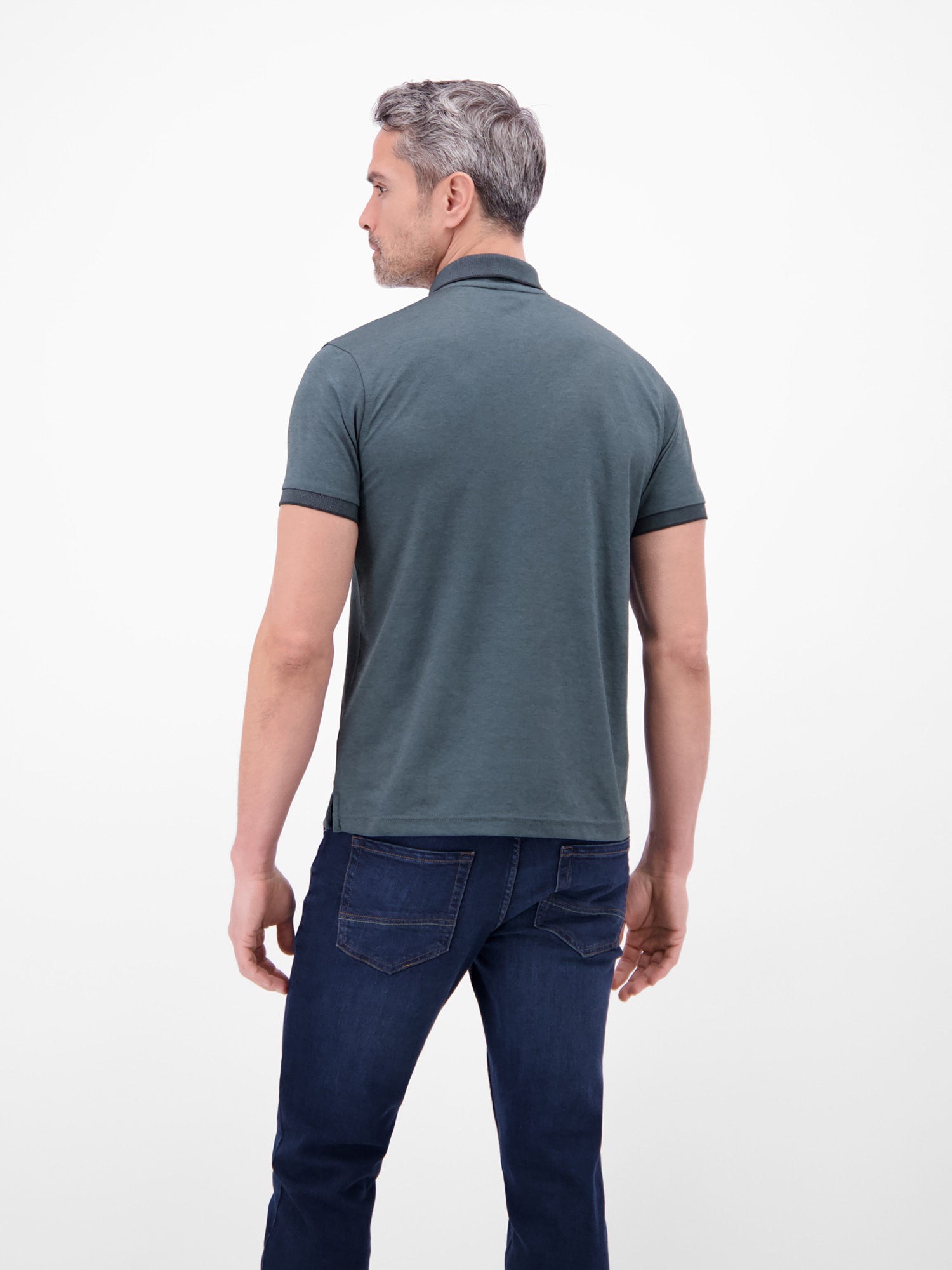 LERROS Poloshirt »Unifarbenes Poloshirt in Piqué-Qualität« Herren Polo Kurzarm, Kragen mit Knopfleiste, Pflegeleicht, Einfarbig