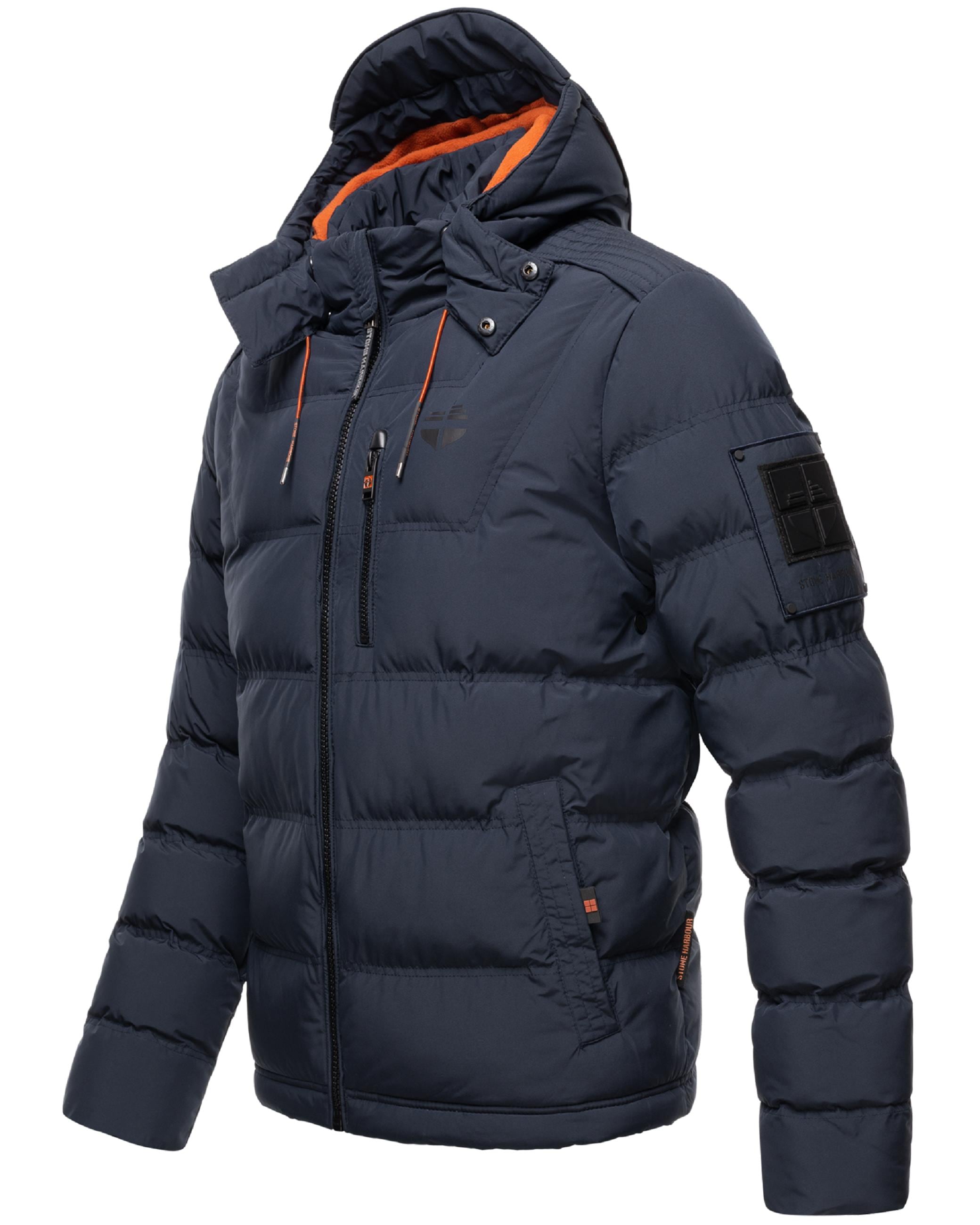 Stone Harbour Winterjacke »Winterjacke Arvidoo«, mit Kapuze, Modische Herren Winter Steppjacke