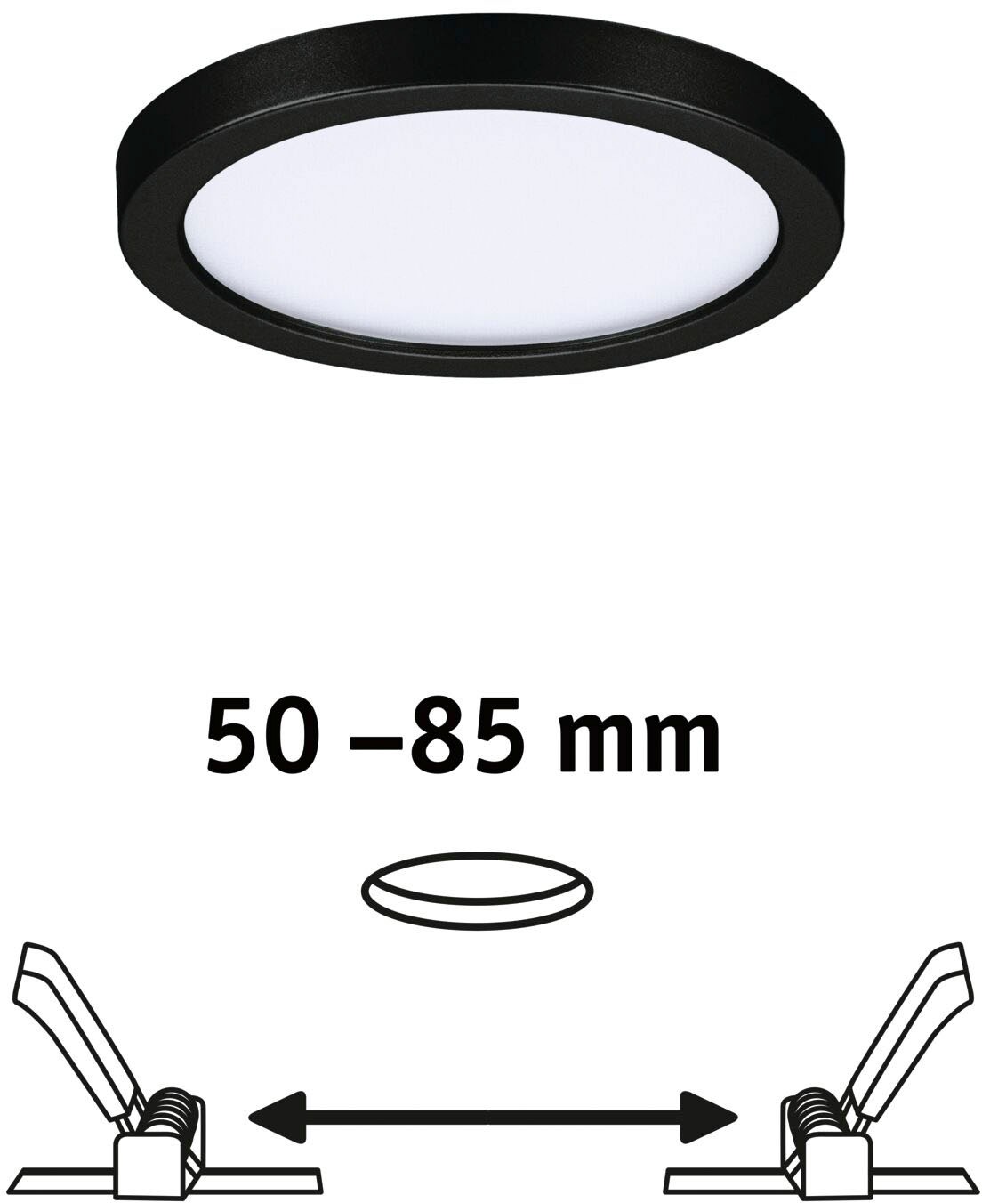Paulmann LED Bad-Einbauleuchte »Areo«, Schutzart IP44, Ø 11,8 cm, inkl. LED Leuchtmittel