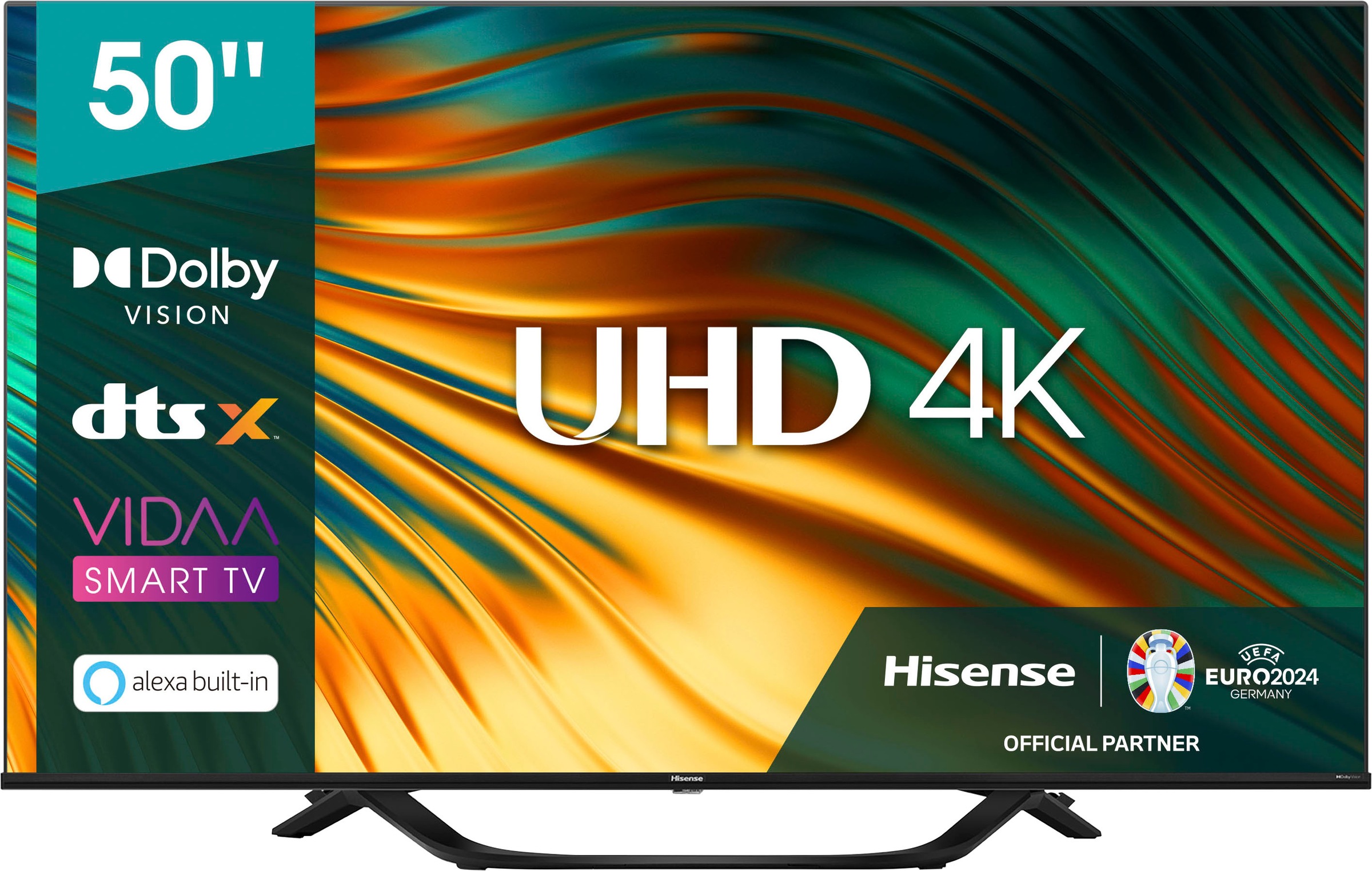 Hisense LED-Fernseher »50A66H«, 4K Ultra HD, Smart-TV