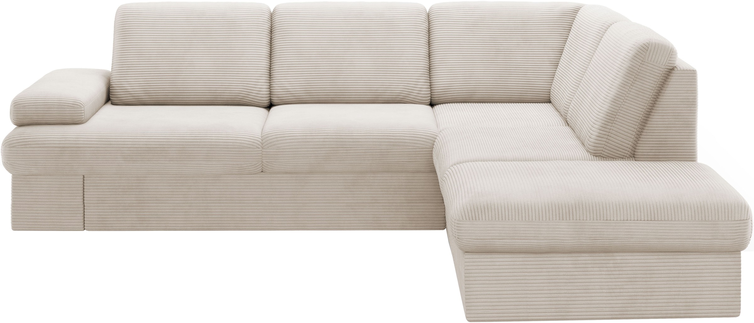 sit&more Ecksofa »Moreno L-Form, B: 238 cm«, mit Armteilverstellung, optional Bettfunktion