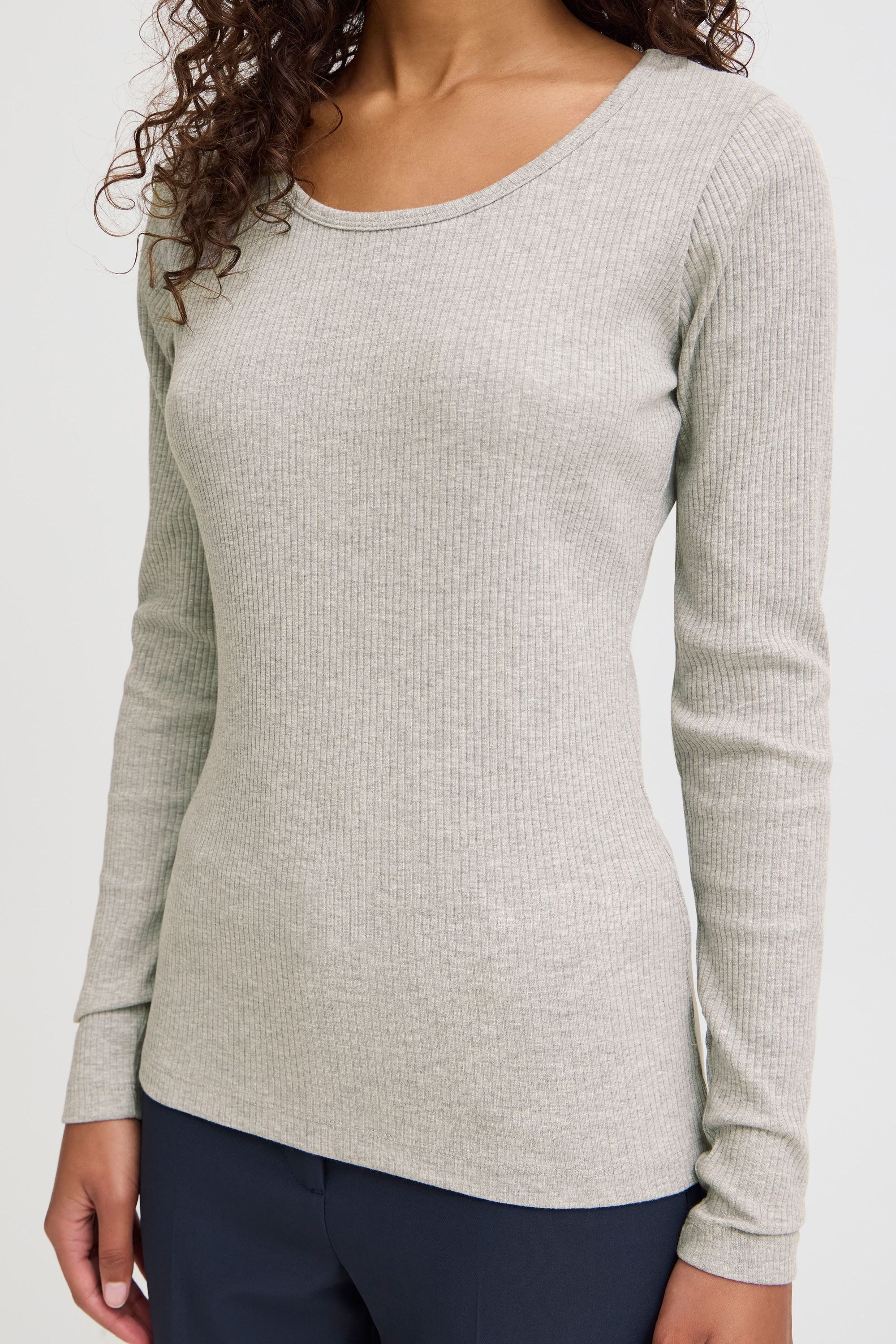 Ichi Sweatshirt »Langarmshirt IHPALMER RIB LS«