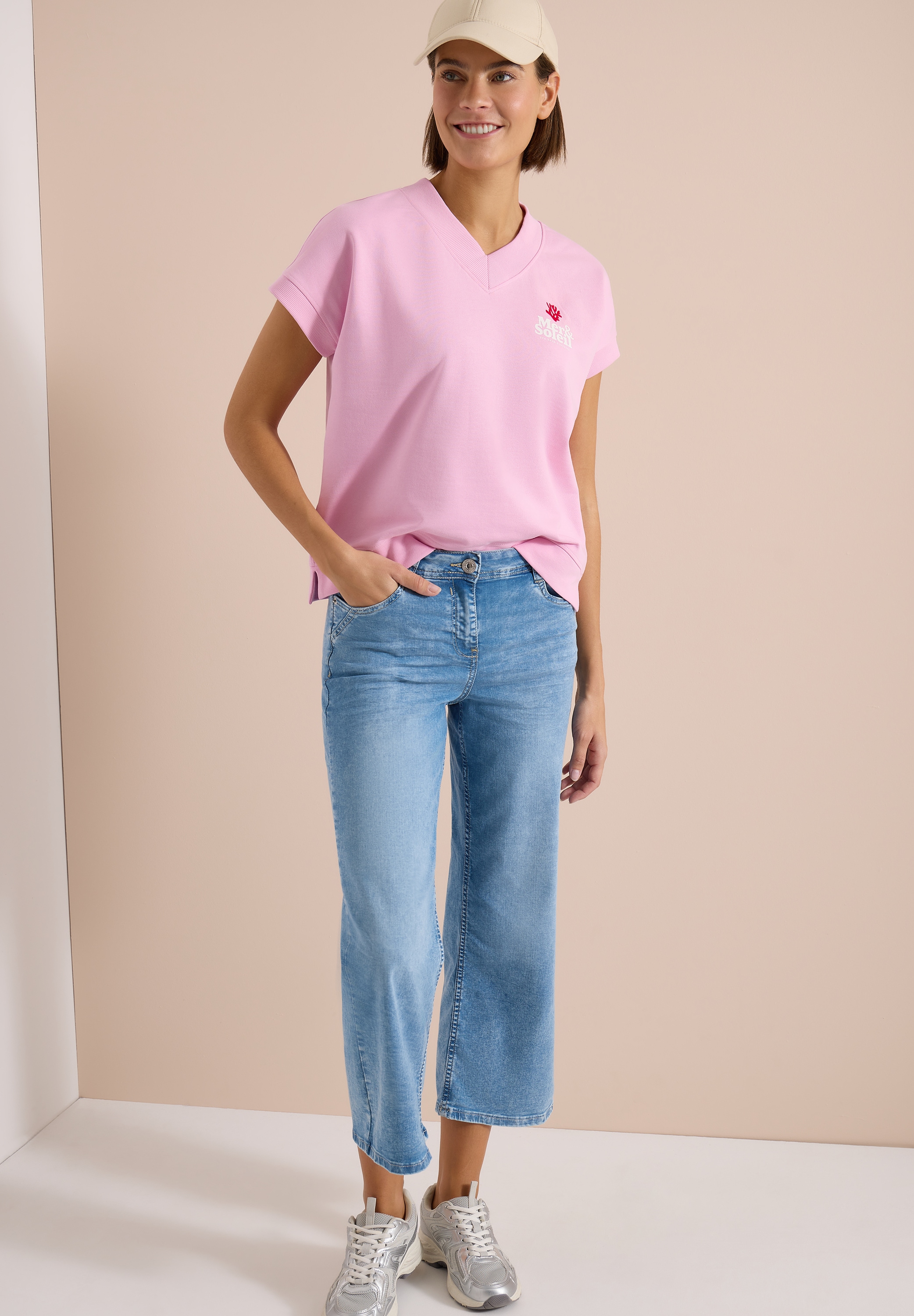 Cecil Sweatshirt , Sommer-Sweatshirt mit Backprint

