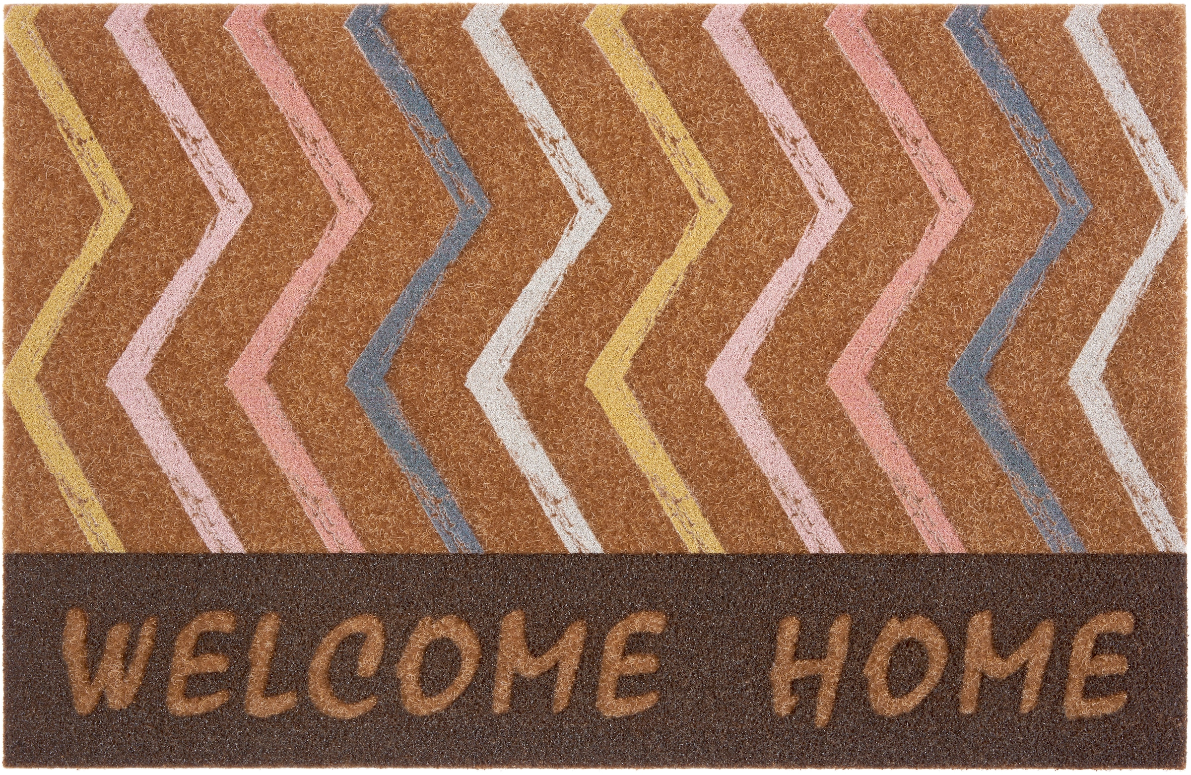 andas Fußmatte »Welcome Home«, rechteckig, bei OTTO Schrift, Robust, mit bestellen Rutschfest Spruch, mit Pflegeleicht, Kokos-Look, online