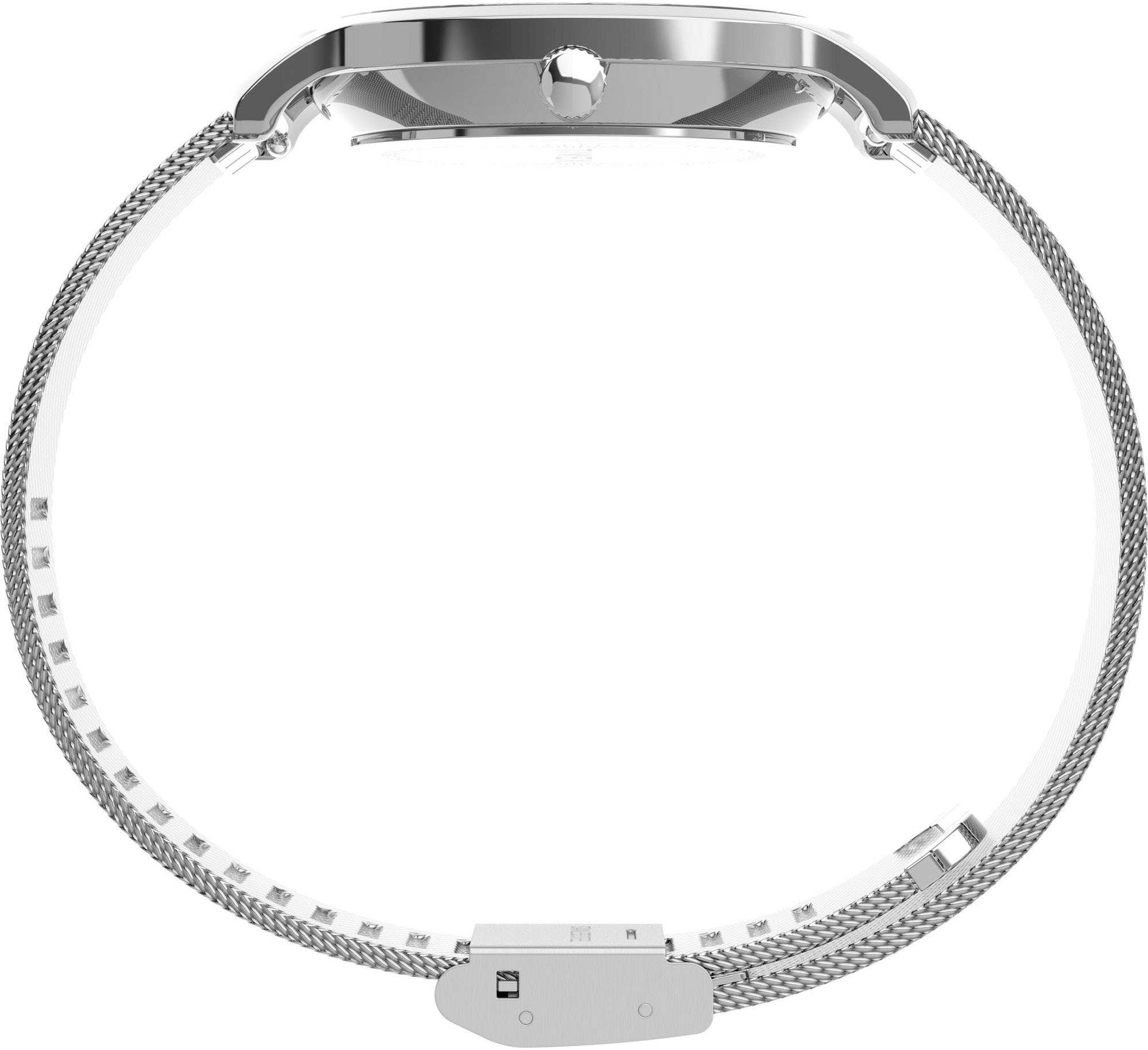 Timex Quarzuhr »TRANSCEND« Armbanduhr, Damenuhr,Edelstahlarmband,analog