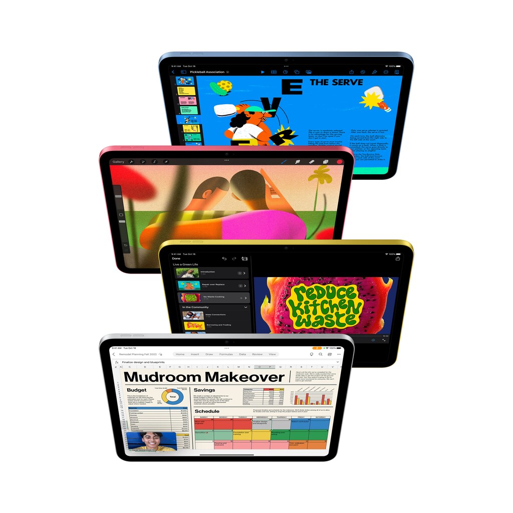 Apple Tablet »iPad Wi‑Fi + Cellular (2022), 256 GB Speicherplatz«, (iPadOS)