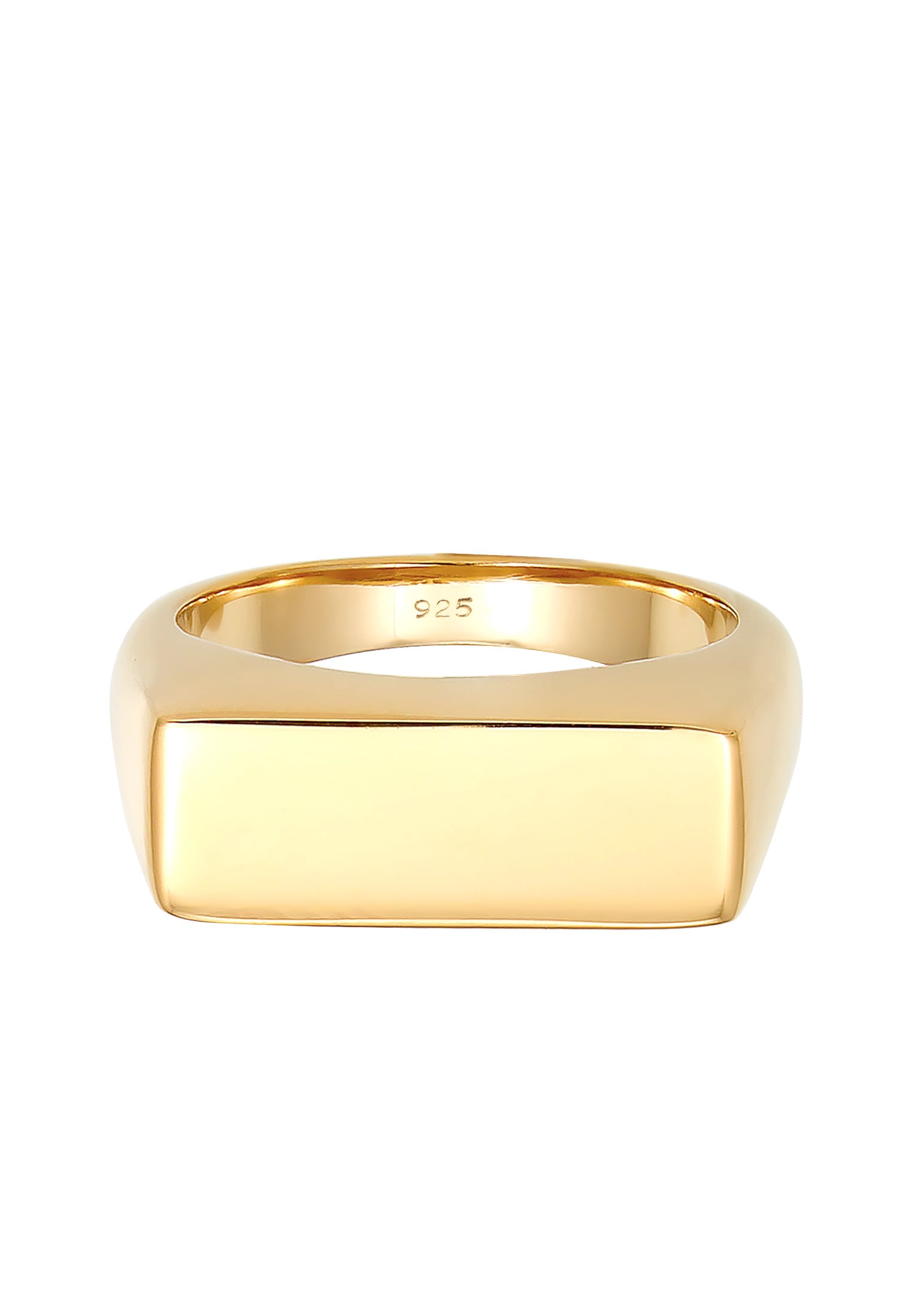 Elli Siegelring »Ring Siegelring Glanz Schlicht Trend 925 Silber«