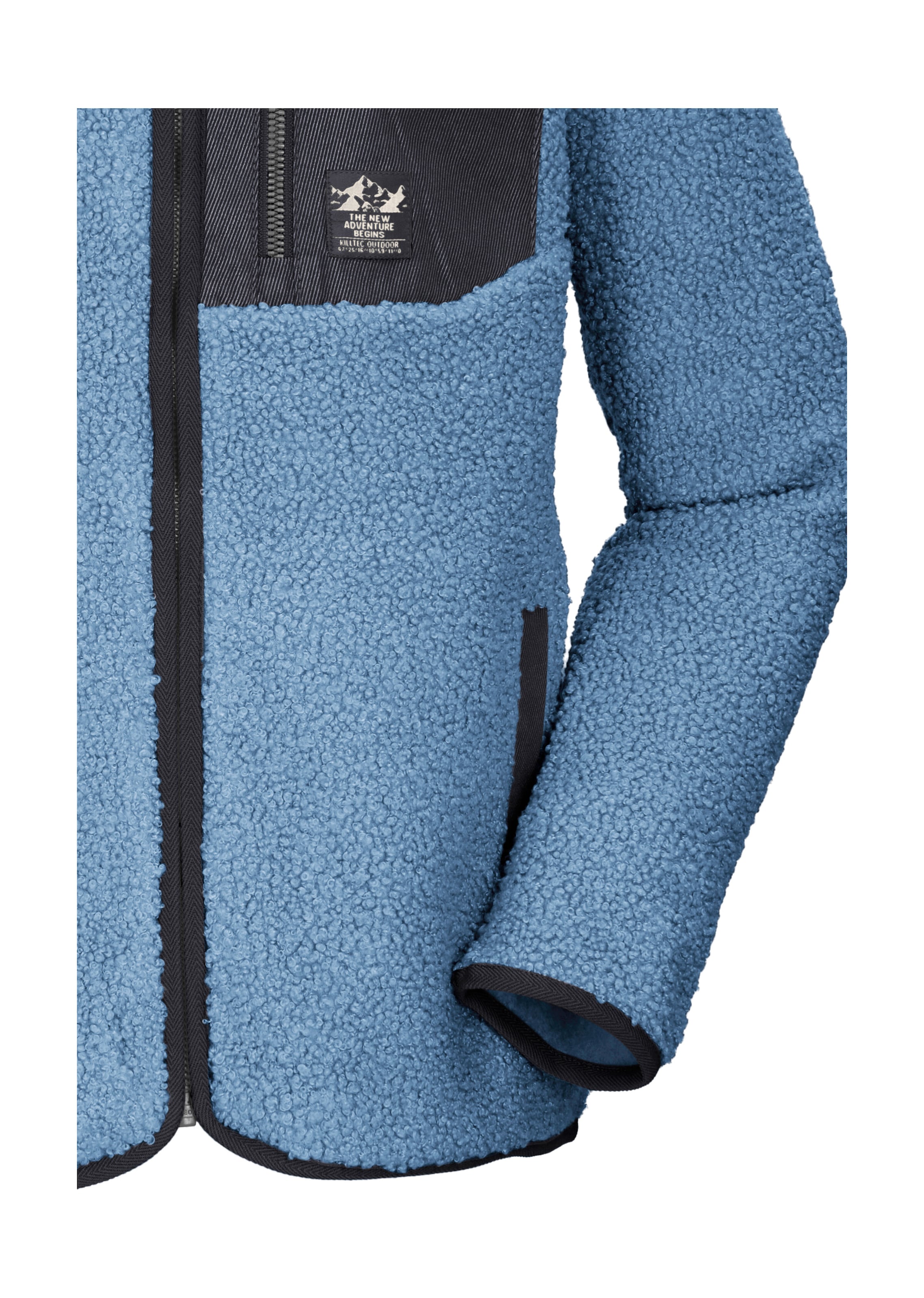 Killtec Fleecejacke »KOW 140 GRLS FLC JCKT« Weiche Sherpa-Fleecejacke mit Kinnschutz und Stauraum