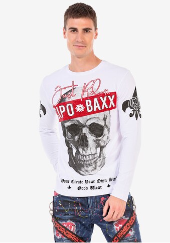 Cipo & Baxx Langarmshirt, mit auffälligem Print kaufen