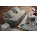 furninova Big-Sofa »Sake«, inklusive 4 Kissen, abnehmbarer und waschbarer Hussenbezug, Kissen mit Federn gefüllt, Memoryschaum, im skandinavischen Design