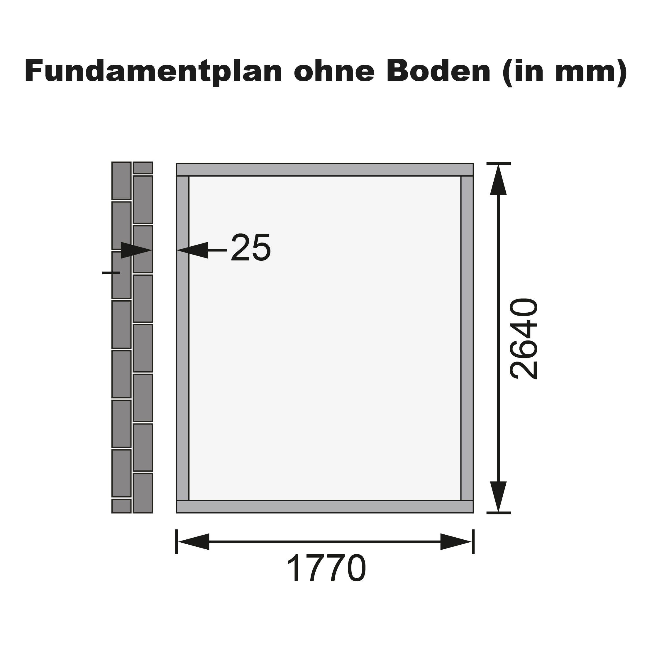 Karibu Gartenhaus »Wurmberg 3« terragrau oder naturbelassen