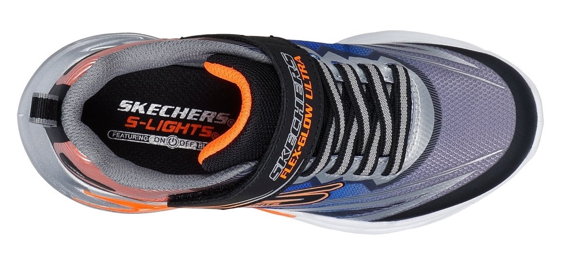 Skechers Sneaker »FLEX-GLOW ULTRA«, Klettschuh zum Schlüpfen, Größenschablone zum Download