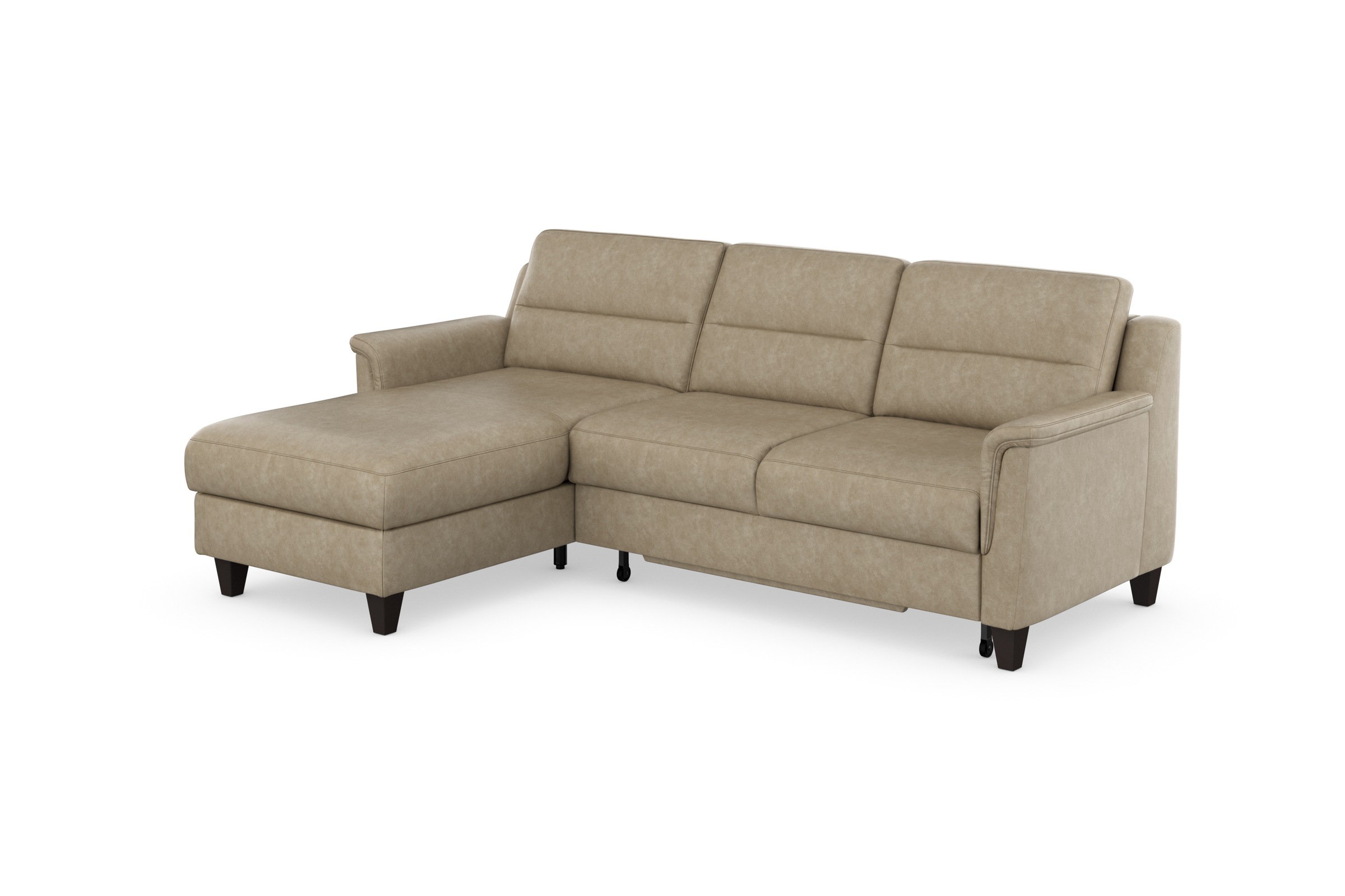 sit&more Ecksofa »Farö L-Form«, inklusive Federkern, wahlweise mit Bettfunktion und Bettkasten