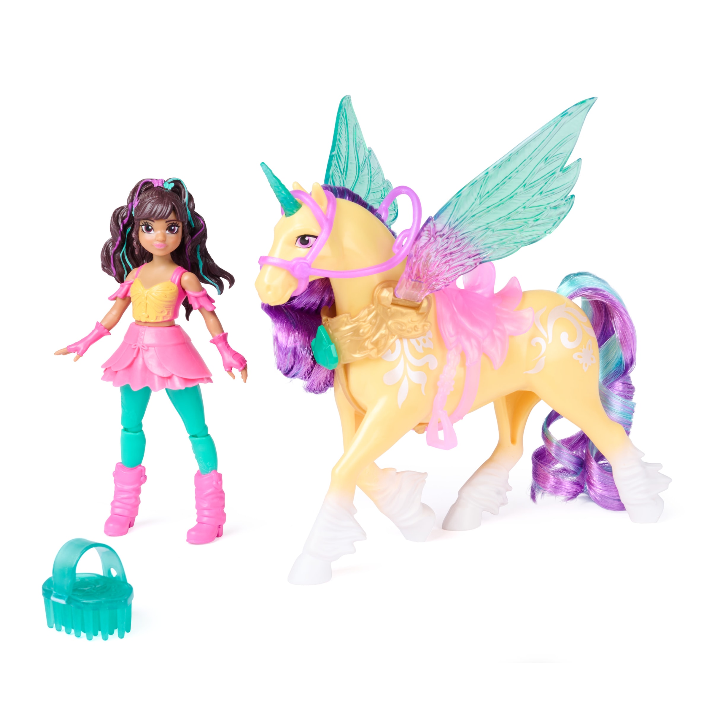 Spin Master Anziehpuppe »Unicorn Academy - Wing Magic Ava und Leaf  Spielset«