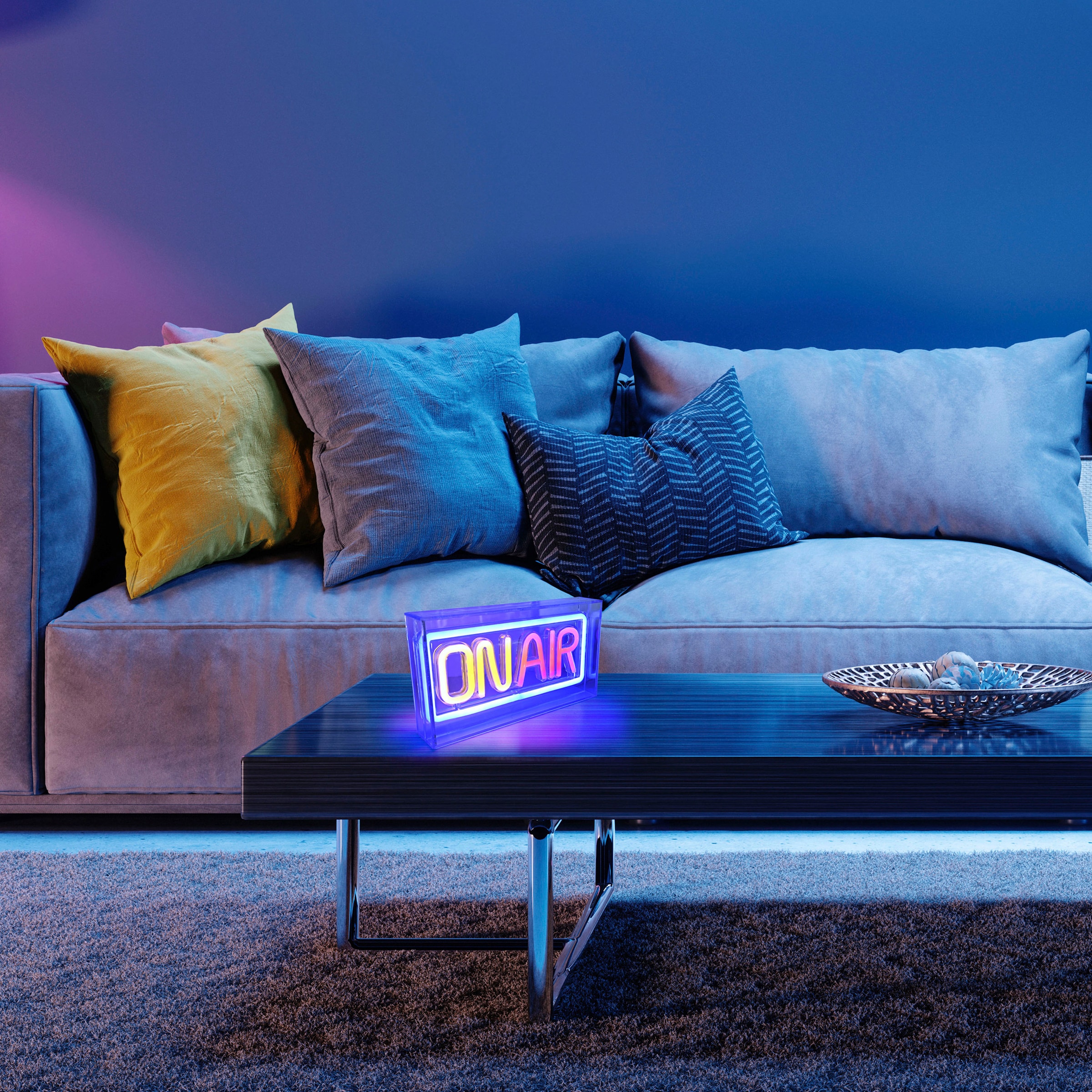 JUST LIGHT LED Wandleuchte »NEON-ONAIR«, 1 flammig, Leuchtmittel LED-Board | LED fest integriert