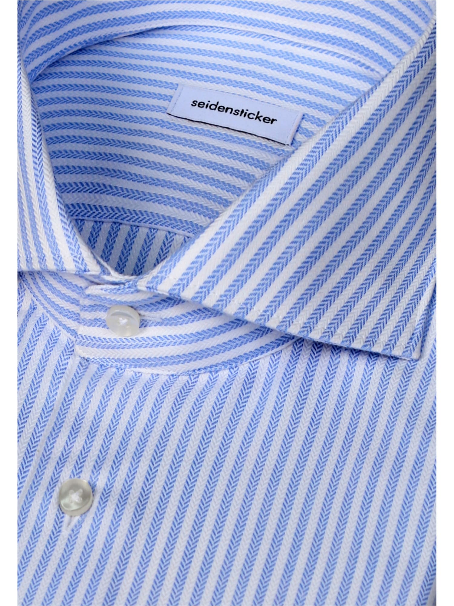 seidensticker Businesshemd »Schwarze Rose« Slim 1/1 Haifischkragen Gestreift