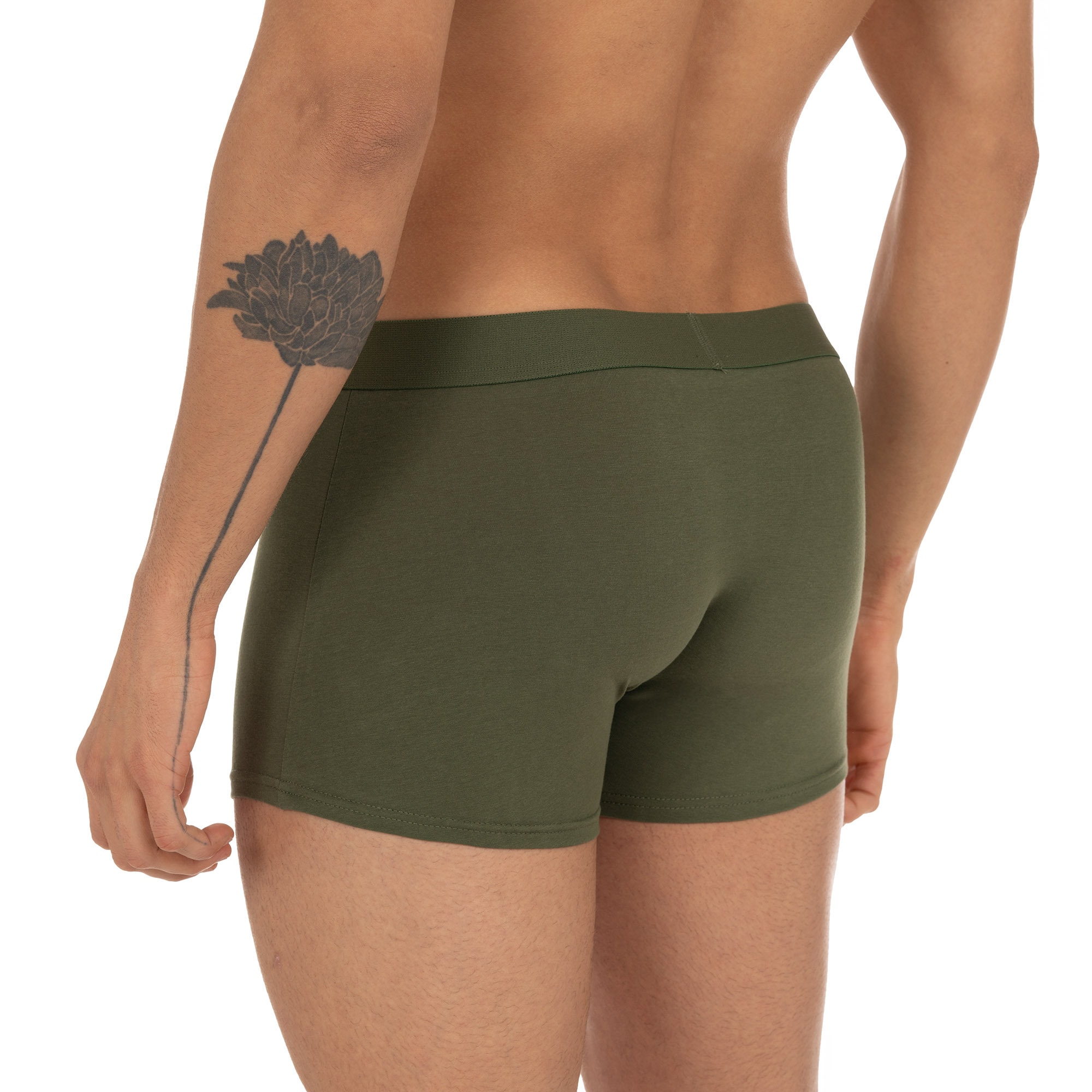 Bruno Banani Boxershorts »FLOWING«, (2er Pack), mit kontrastfarbenem Bündchen