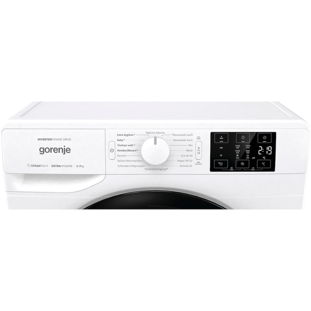 GORENJE Waschmaschine »WAVE NEI74SAP«, Wave NEI74SAP, 7 kg, 1400 U/min, nur 47 cm tief